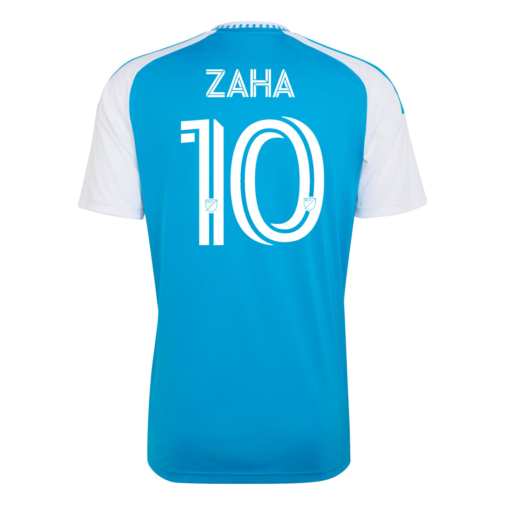adidas Adult Charlotte FC Wilfried Zaha #10 2026 Primary Replica 'Carolina Kit: Crowns Up' Jersey product image