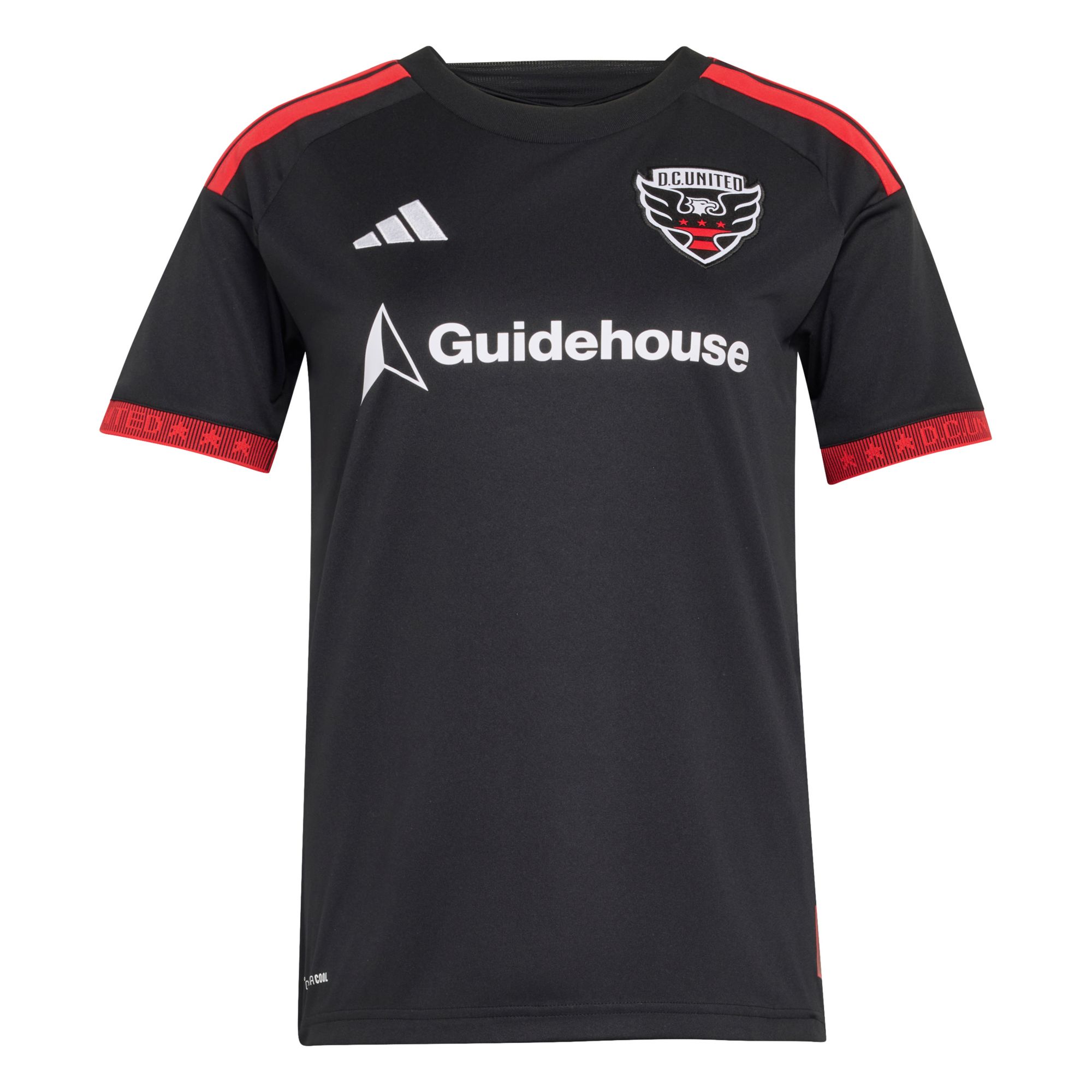 adidas Women's D.C. United Gabriel Pirani #10 2026 Primary Replica 'Black-and-Red Kit' Jersey product image