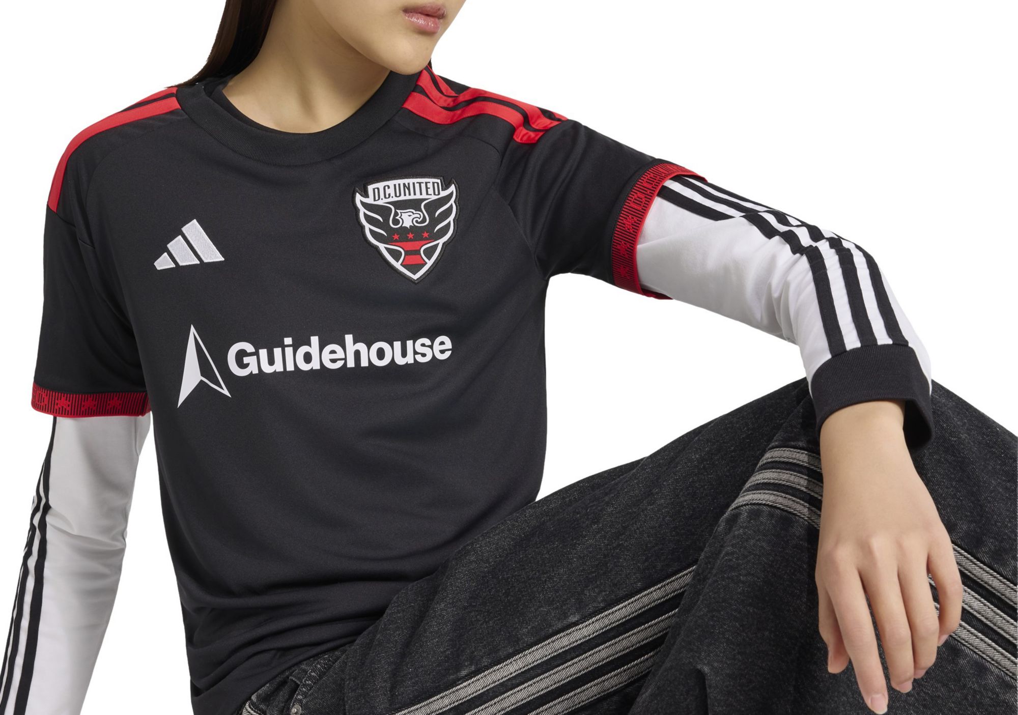 adidas Women's D.C. United 2026 Primary Replica 'Black-and-Red Kit' Jersey product image