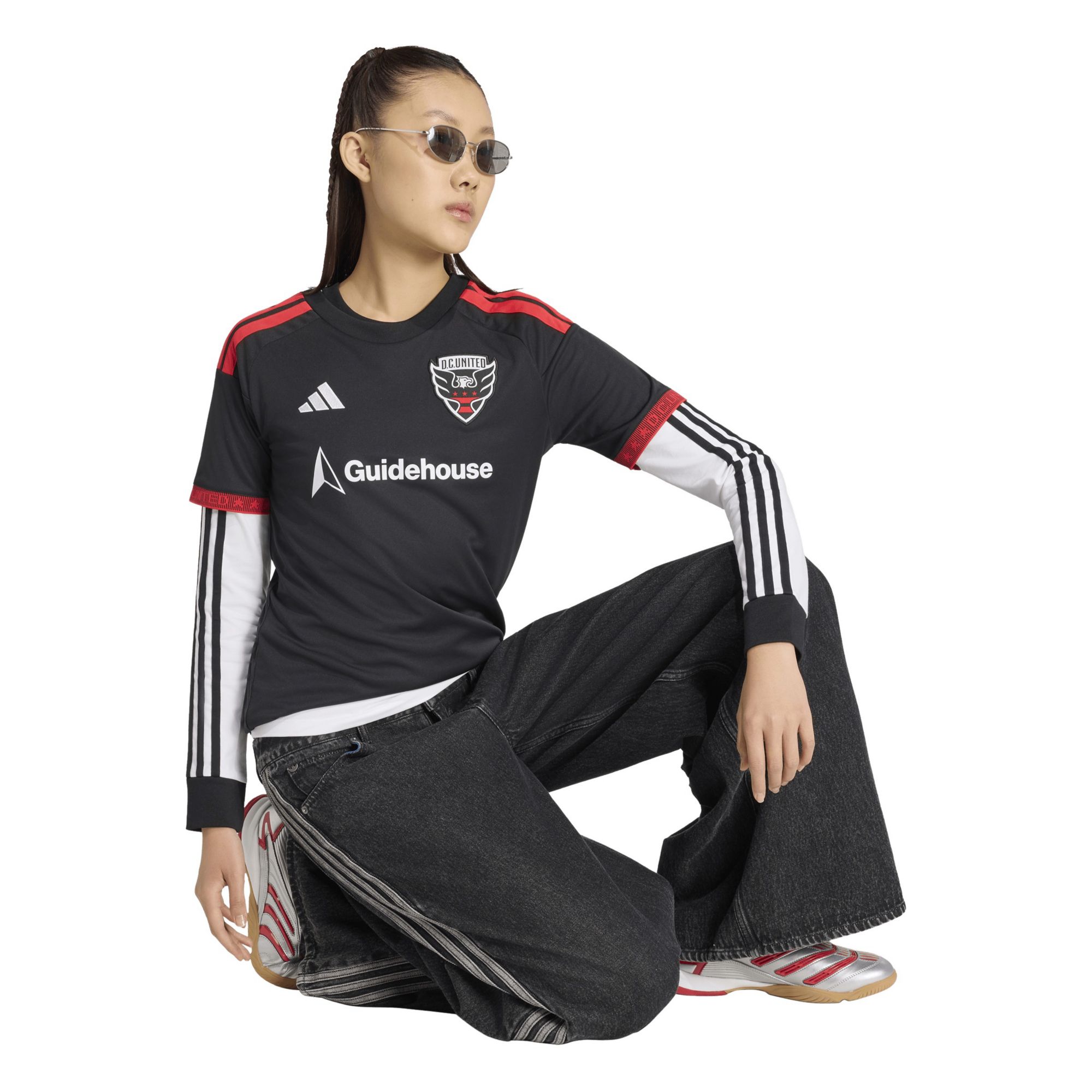 adidas Women's D.C. United 2026 Primary Replica 'Black-and-Red Kit' Jersey product image