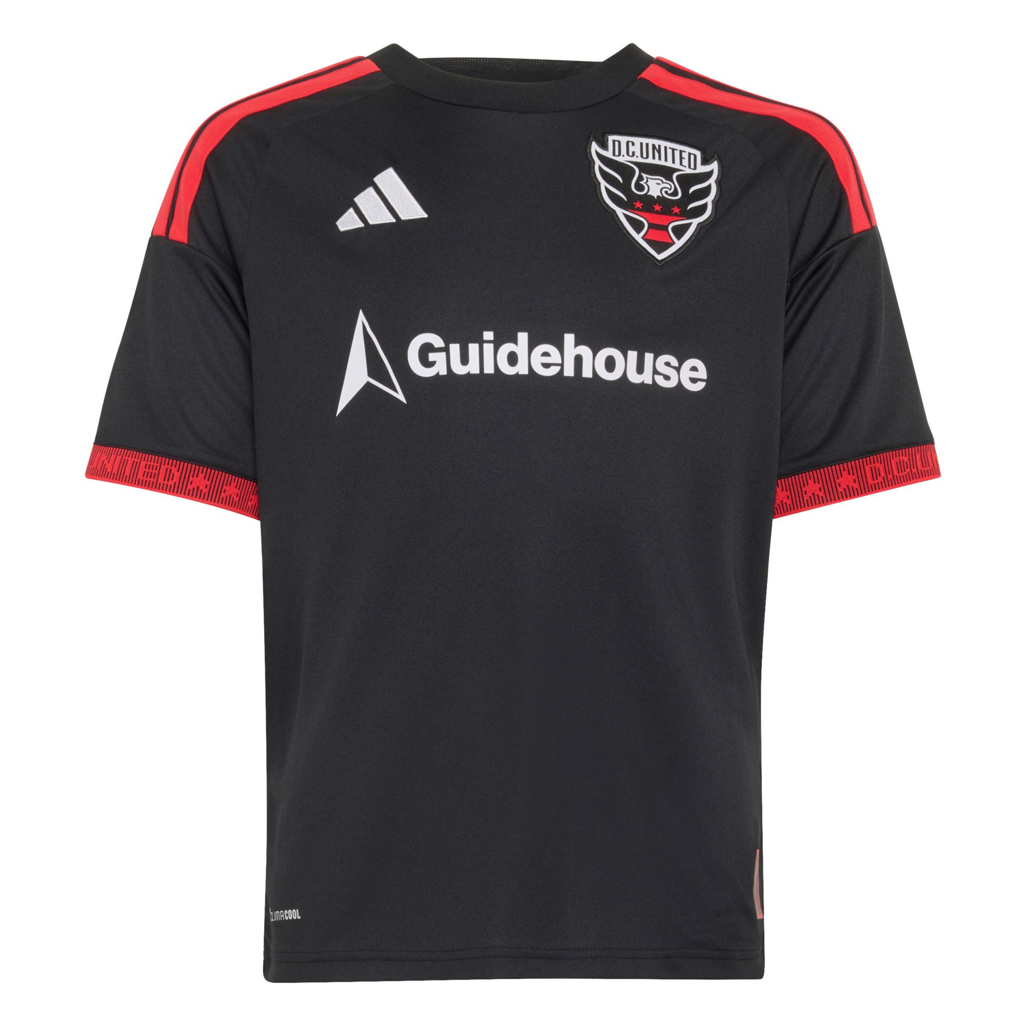 adidas Youth D.C. United Gabriel Pirani #10 2026 Primary Replica 'Black-and-Red Kit' Jersey product image