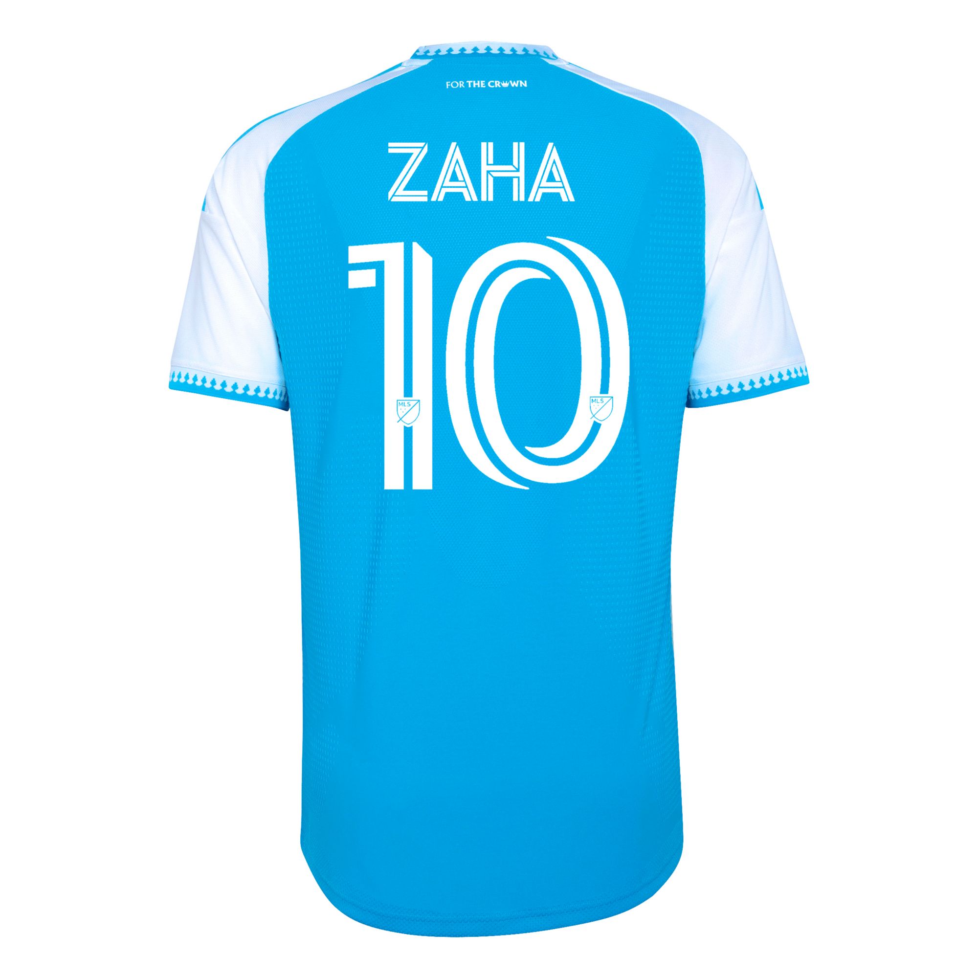adidas Adult Charlotte FC Wilfried Zaha #10 2026 Primary Authentic 'Carolina Kit: Crowns Up' Jersey product image