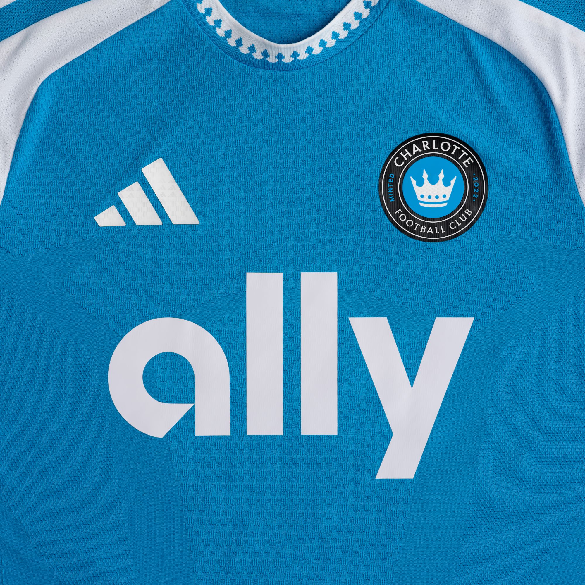 adidas Adult Charlotte FC Wilfried Zaha #10 2026 Primary Authentic 'Carolina Kit: Crowns Up' Jersey product image