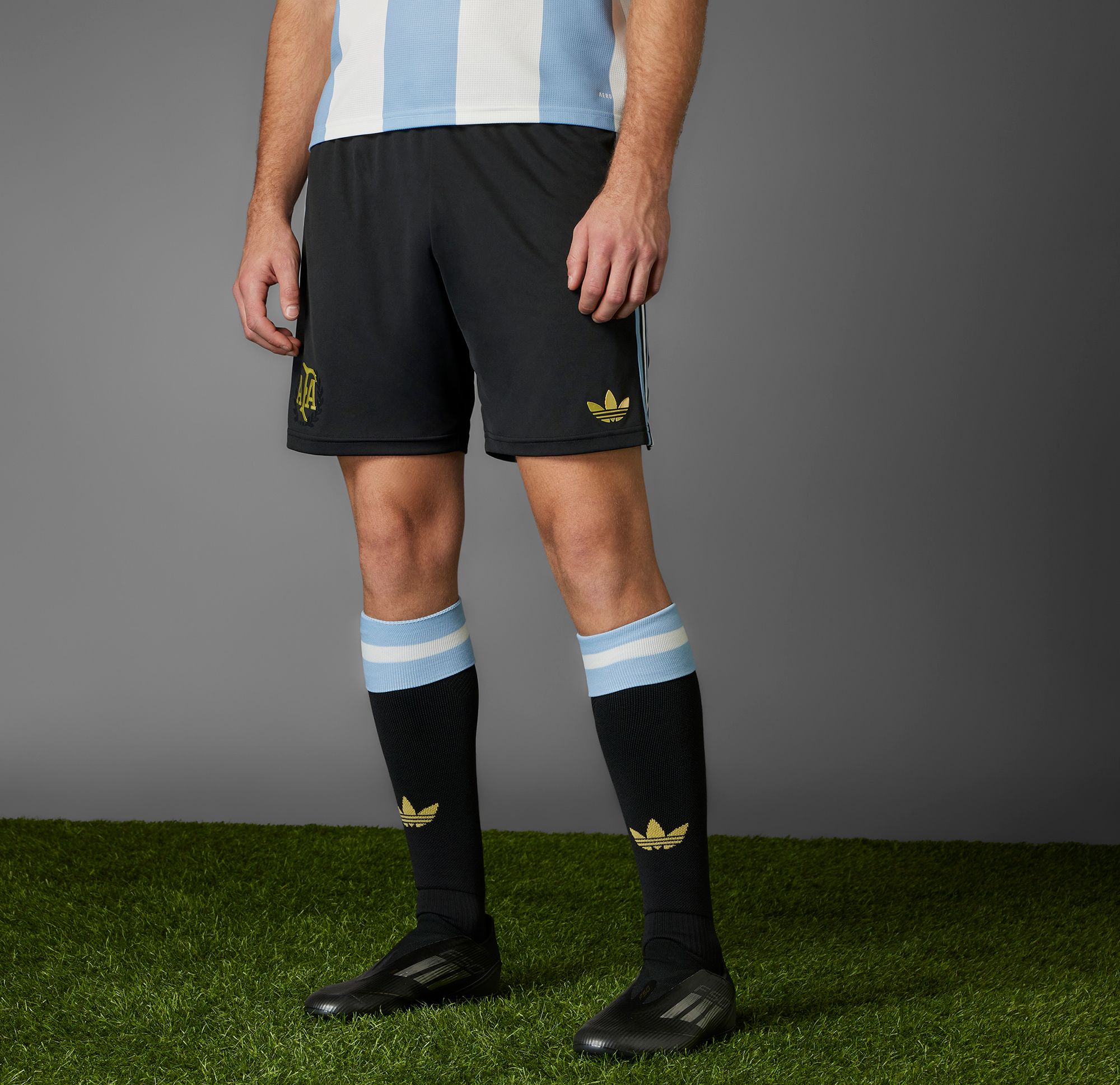 adidas Men's Argentina 2024 Black 50th Anniversary Shorts product image