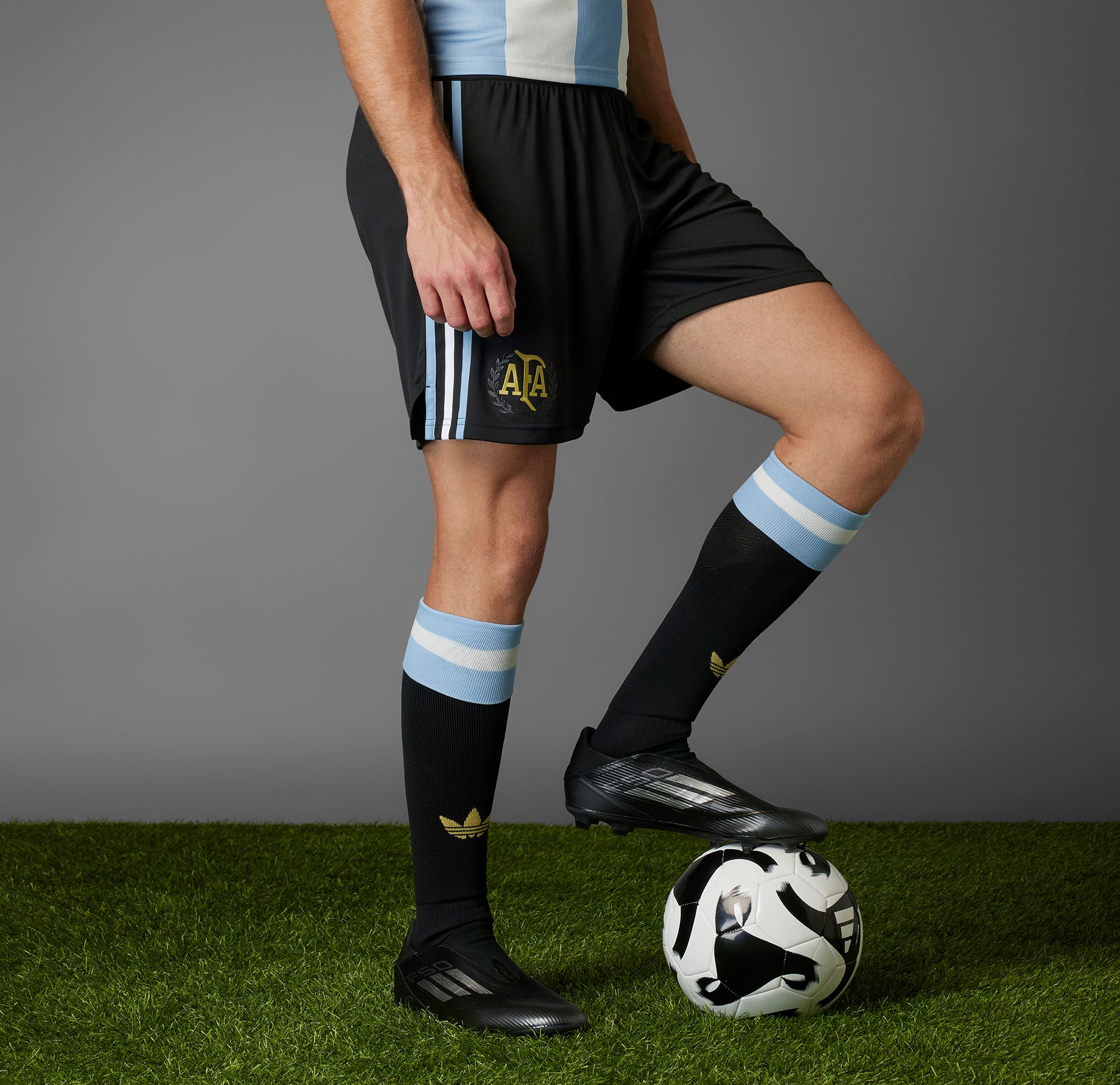 adidas Men's Argentina 2024 Black 50th Anniversary Shorts product image