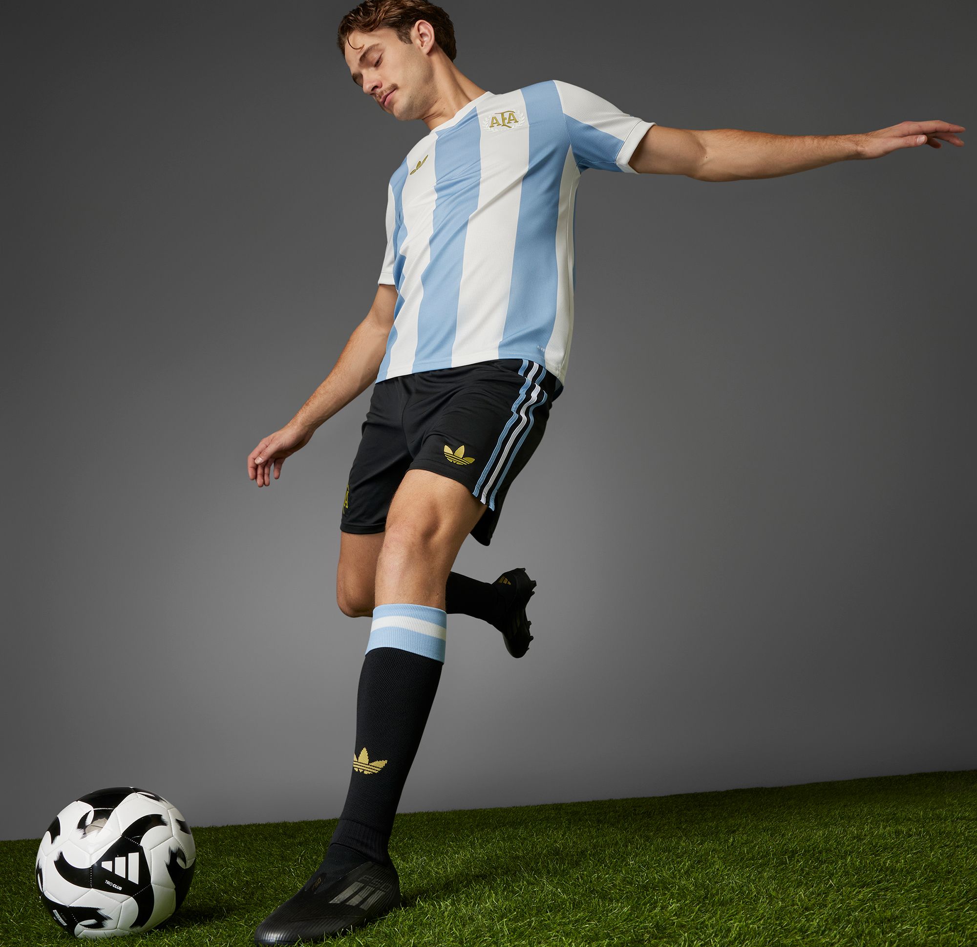 adidas Men's Argentina 2024 Black 50th Anniversary Shorts product image