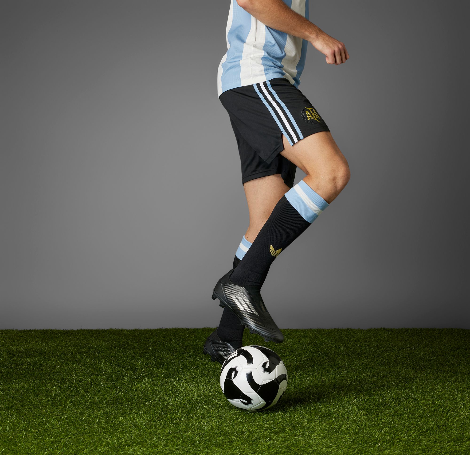 adidas Men's Argentina 2024 Black 50th Anniversary Shorts product image