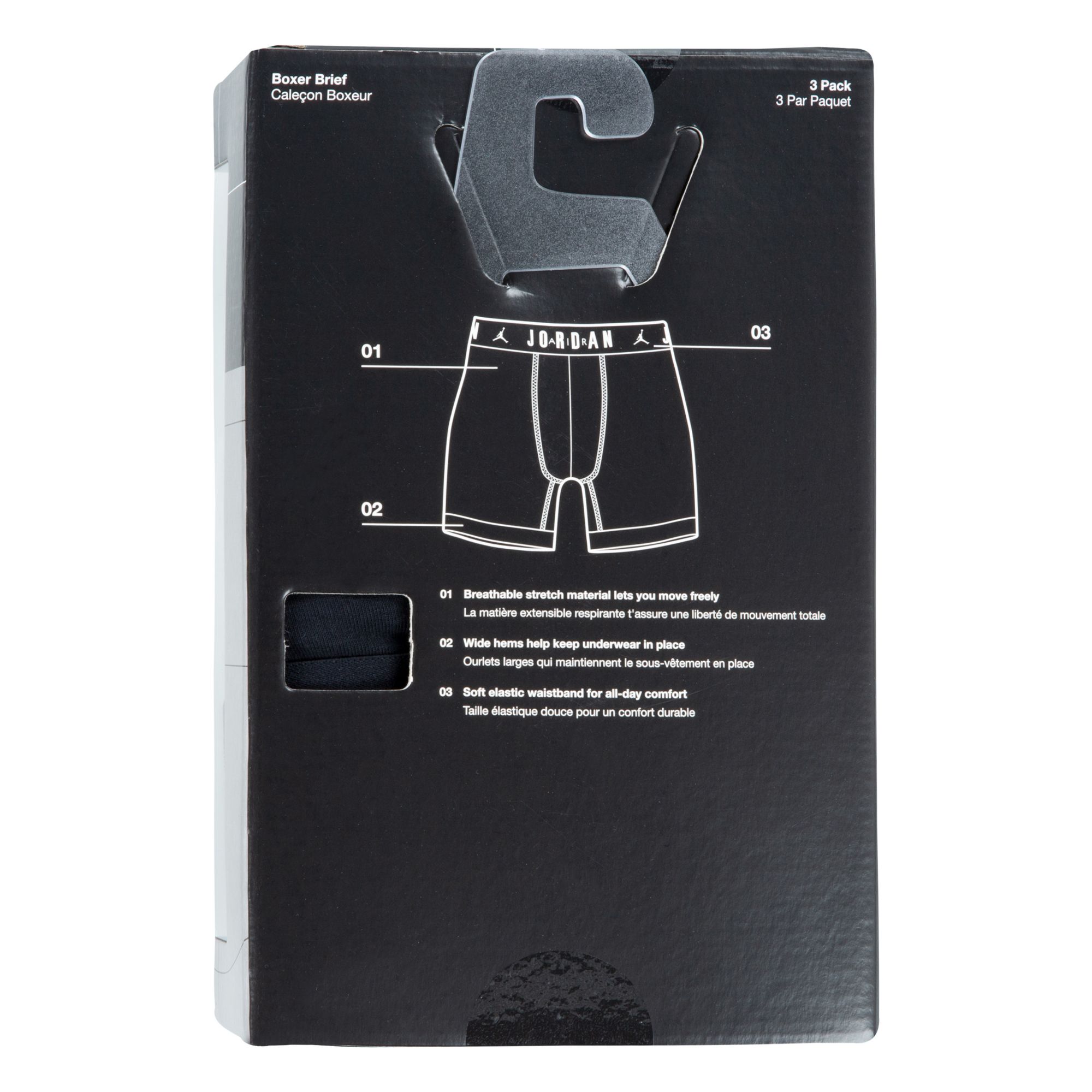 Jordan Men's Flight Cotton Core Boxer Briefs – 3 Pack product image