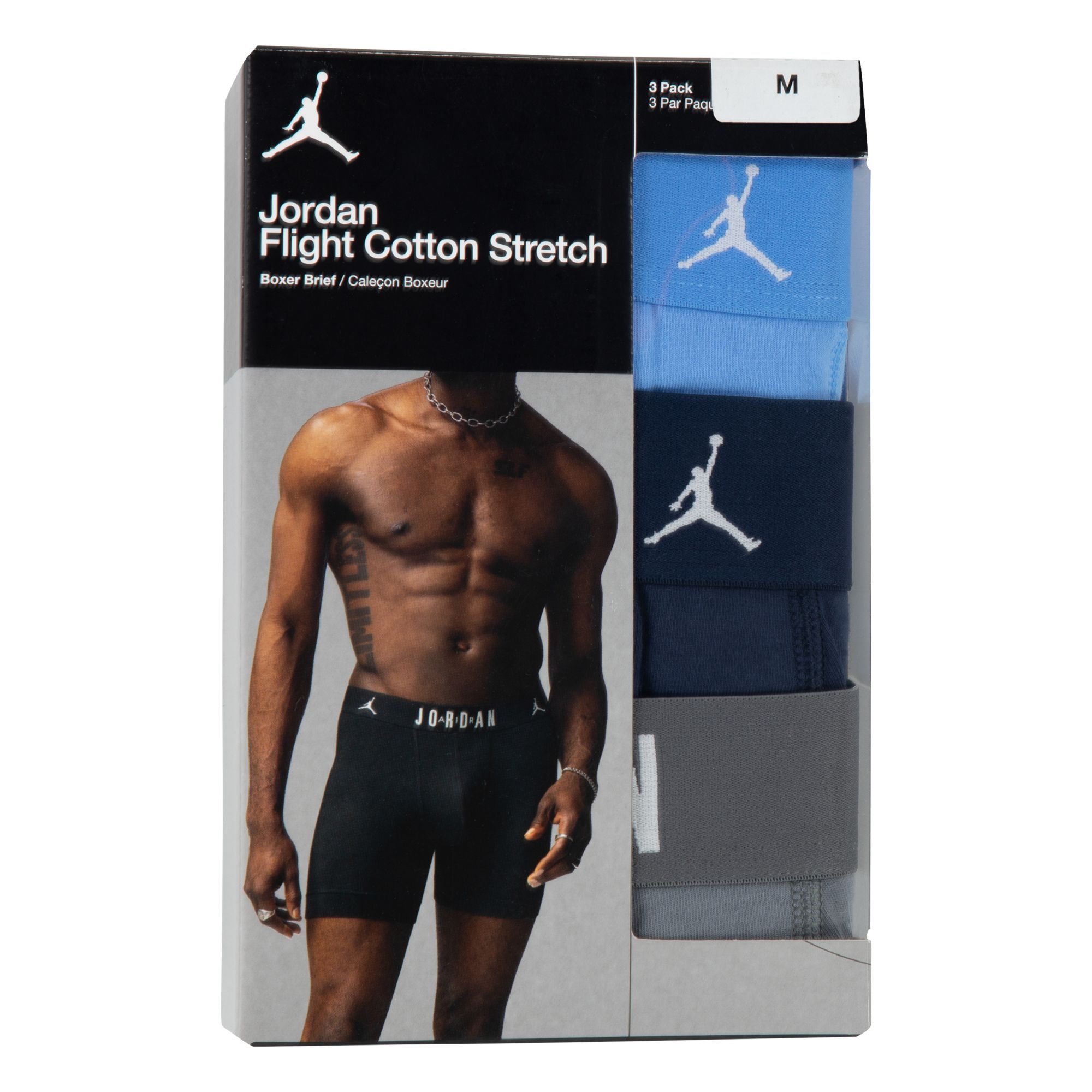 Jordan Men's Flight Cotton Core Boxer Briefs – 3 Pack product image