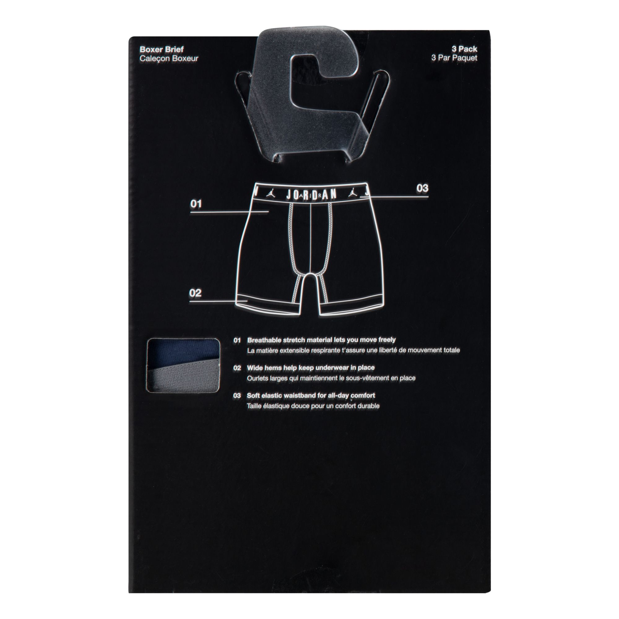 Jordan Men's Flight Cotton Core Boxer Briefs – 3 Pack product image