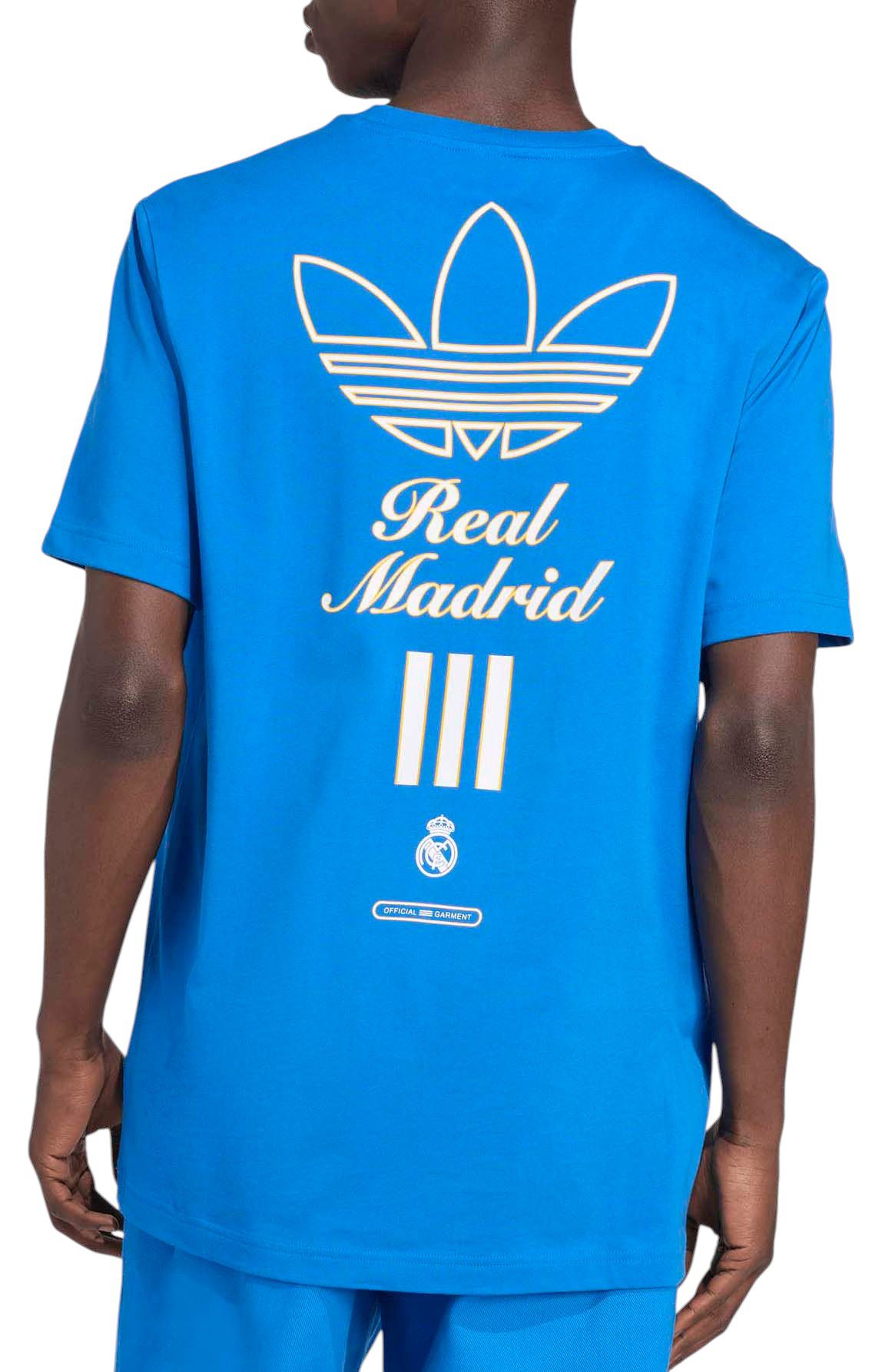 adidas Adult Real Madrid 2025-26 Blue Vintage Third Short Sleeve T-Shirt product image