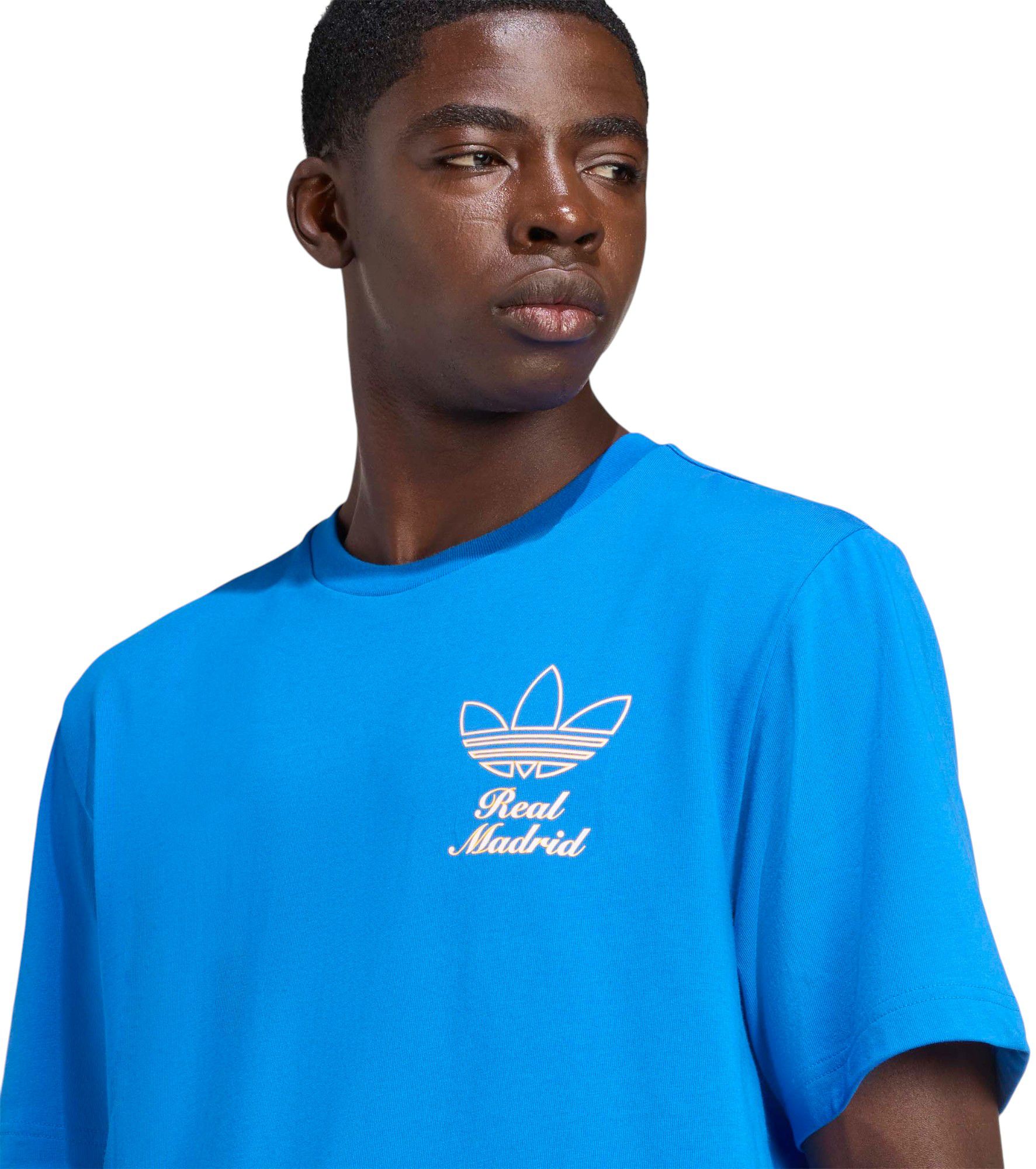 adidas Adult Real Madrid 2025-26 Blue Vintage Third Short Sleeve T-Shirt product image