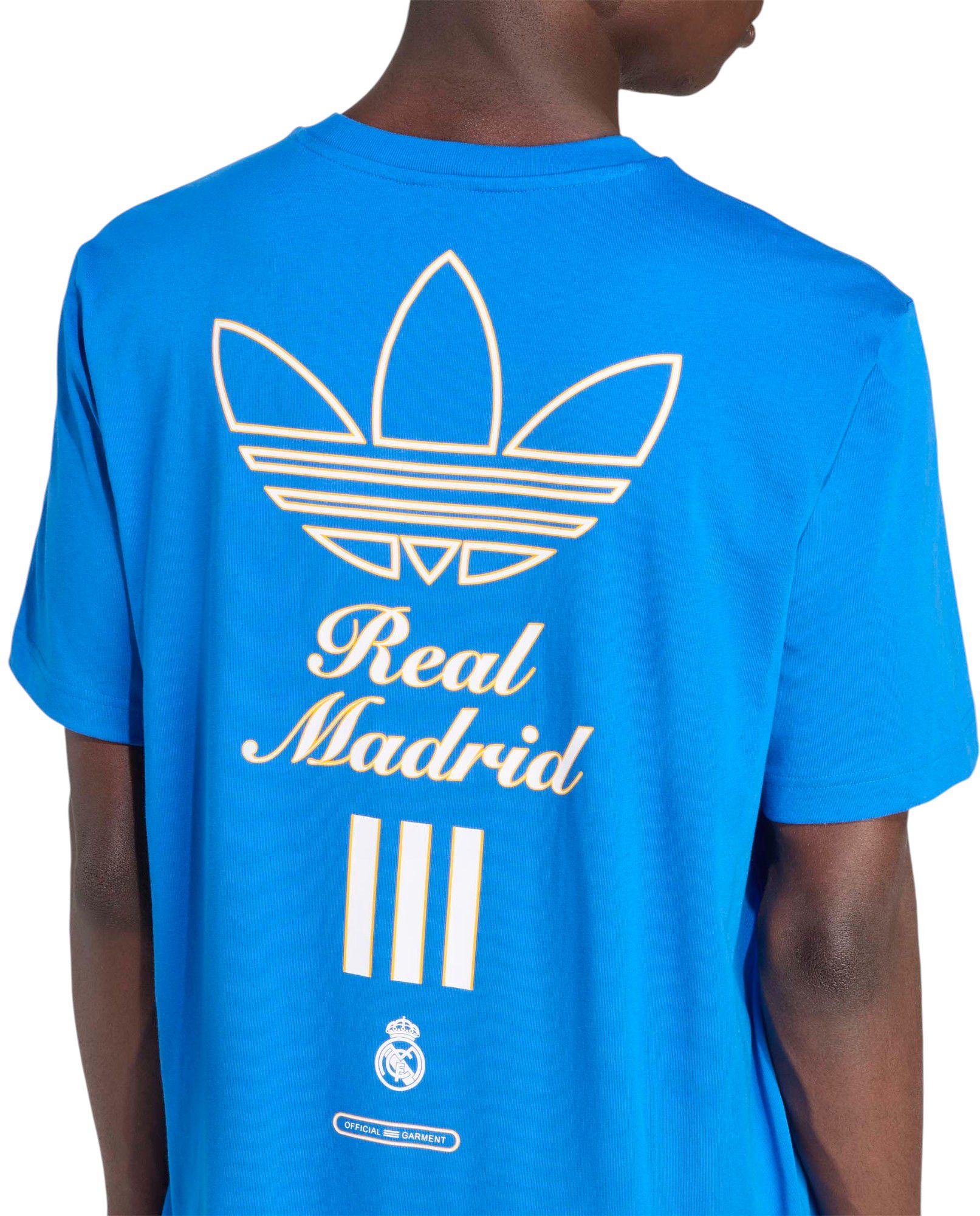 adidas Adult Real Madrid 2025-26 Blue Vintage Third Short Sleeve T-Shirt product image