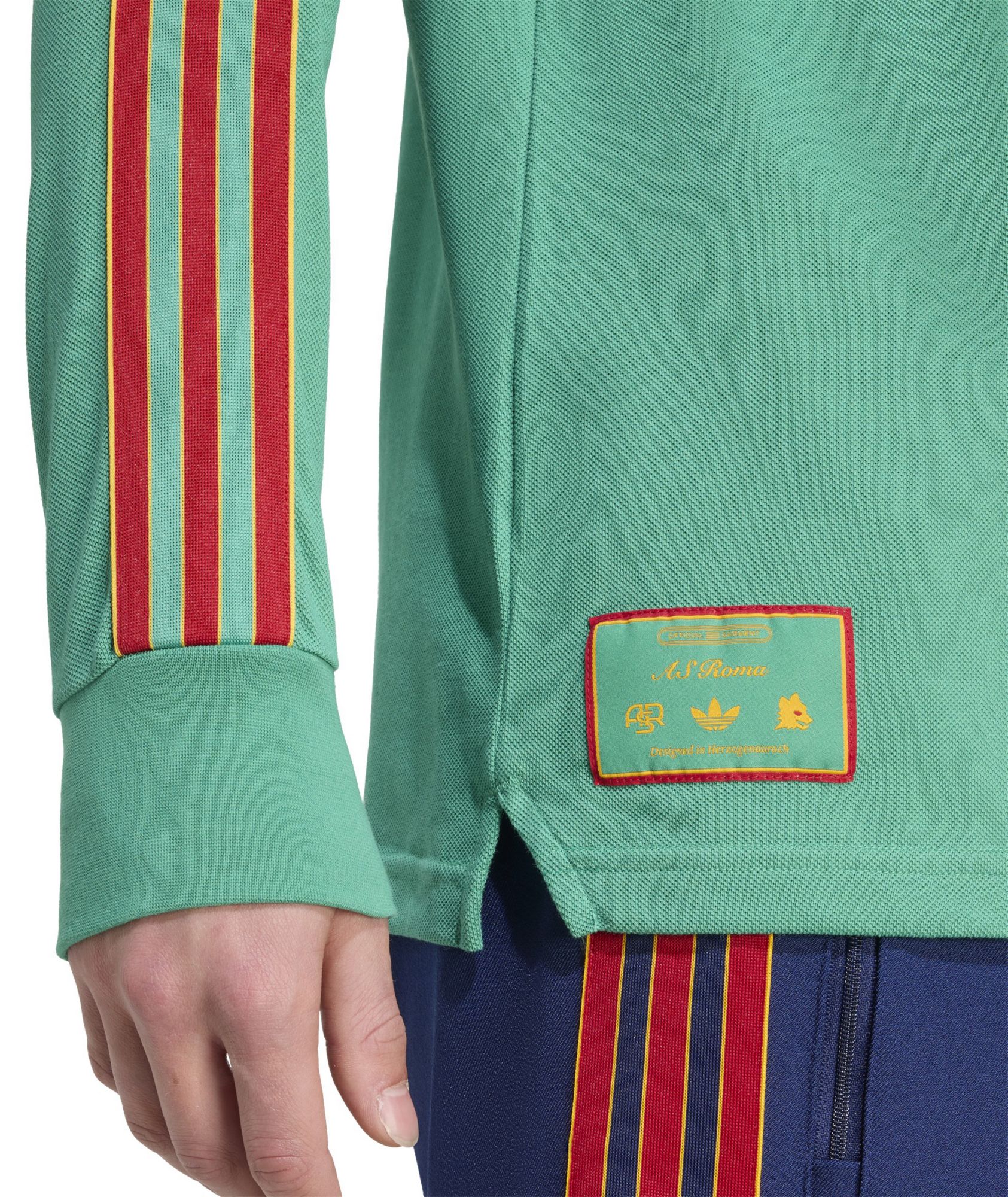 adidas Adult AS Roma 2025-26 Vintage Green Polo product image