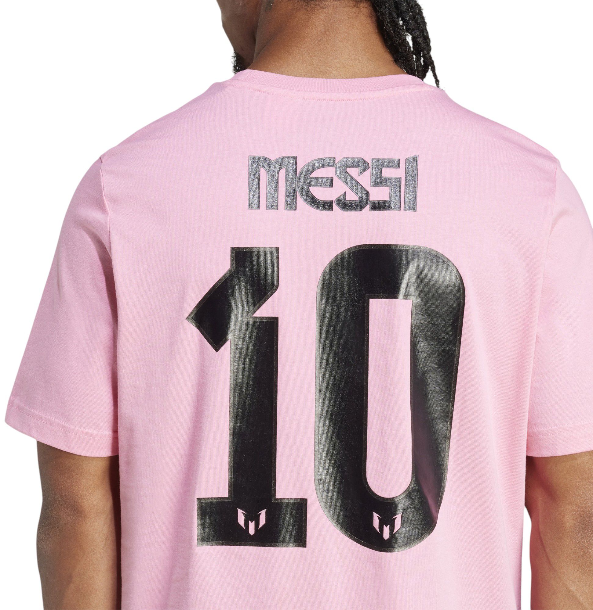 adidas Men's Inter Miami CF 2025 Lionel Messi #10 Pink T-Shirt product image