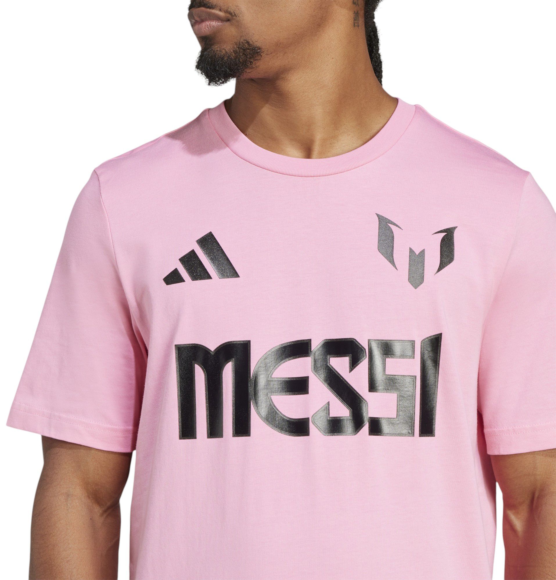 adidas Men's Inter Miami CF 2025 Lionel Messi #10 Pink T-Shirt product image