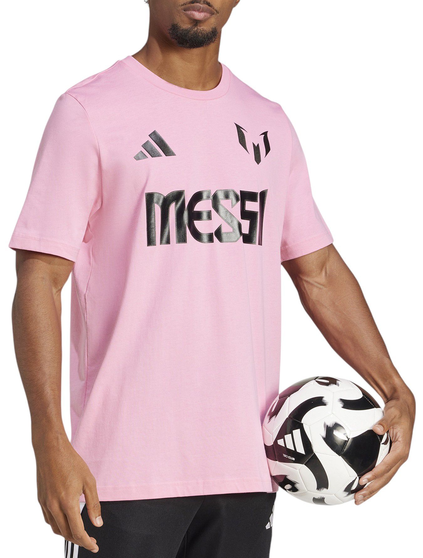 adidas Men's Inter Miami CF 2025 Lionel Messi #10 Pink T-Shirt product image