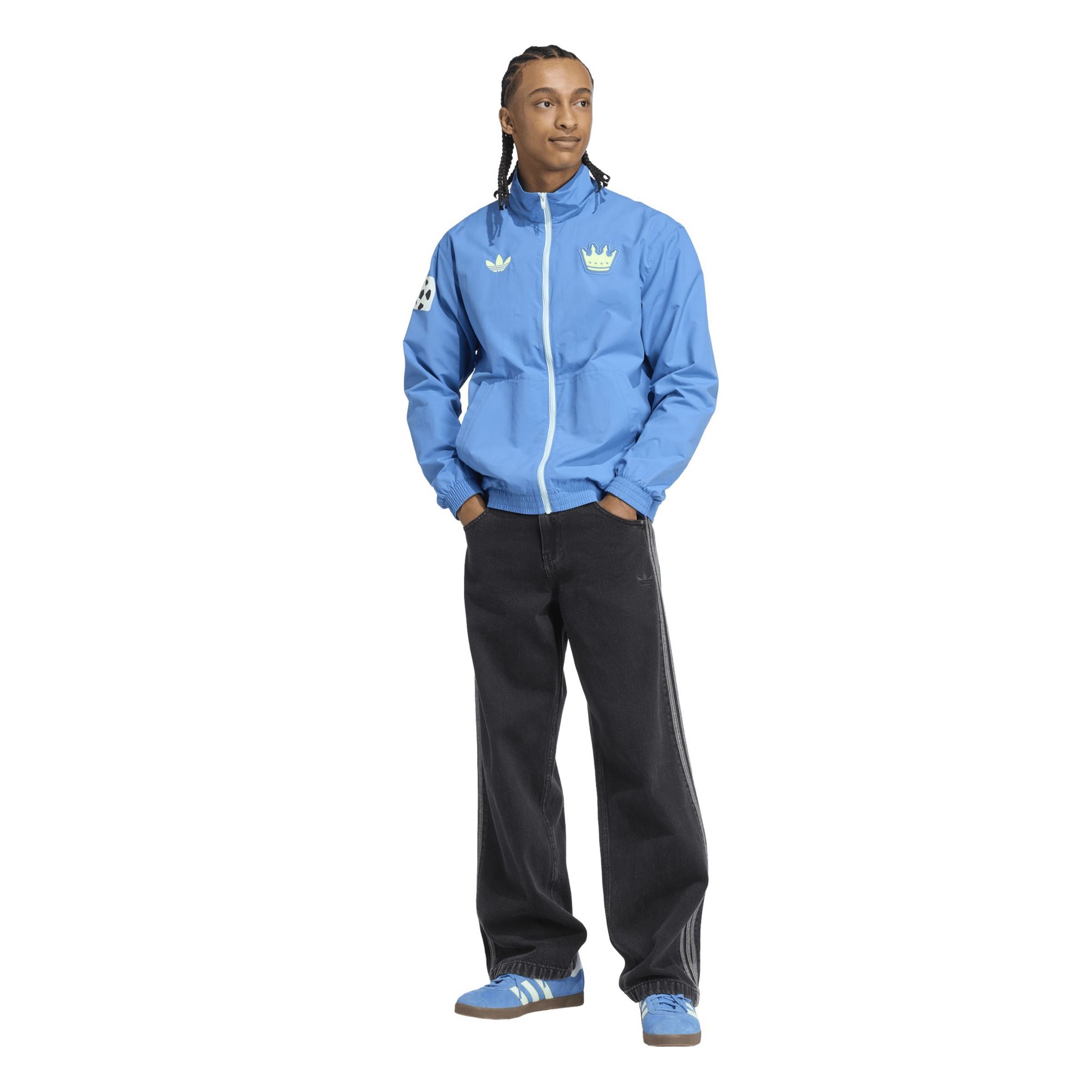 adidas Adult Charlotte FC 2025 Blue Prematch Jacket product image