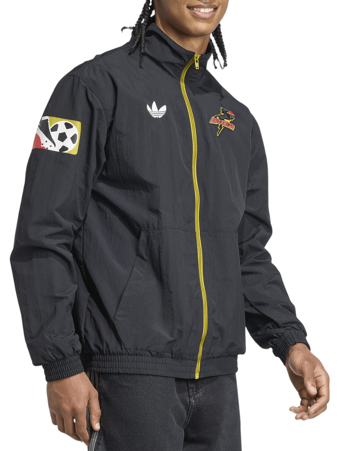 adidas Adult FC Dallas 2025 Black Prematch Jacket product image