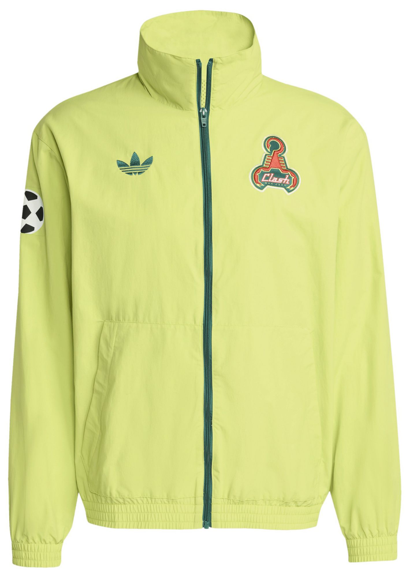 adidas Adult San Jose Earthquakes 2025 Yellow Prematch Jacket product image