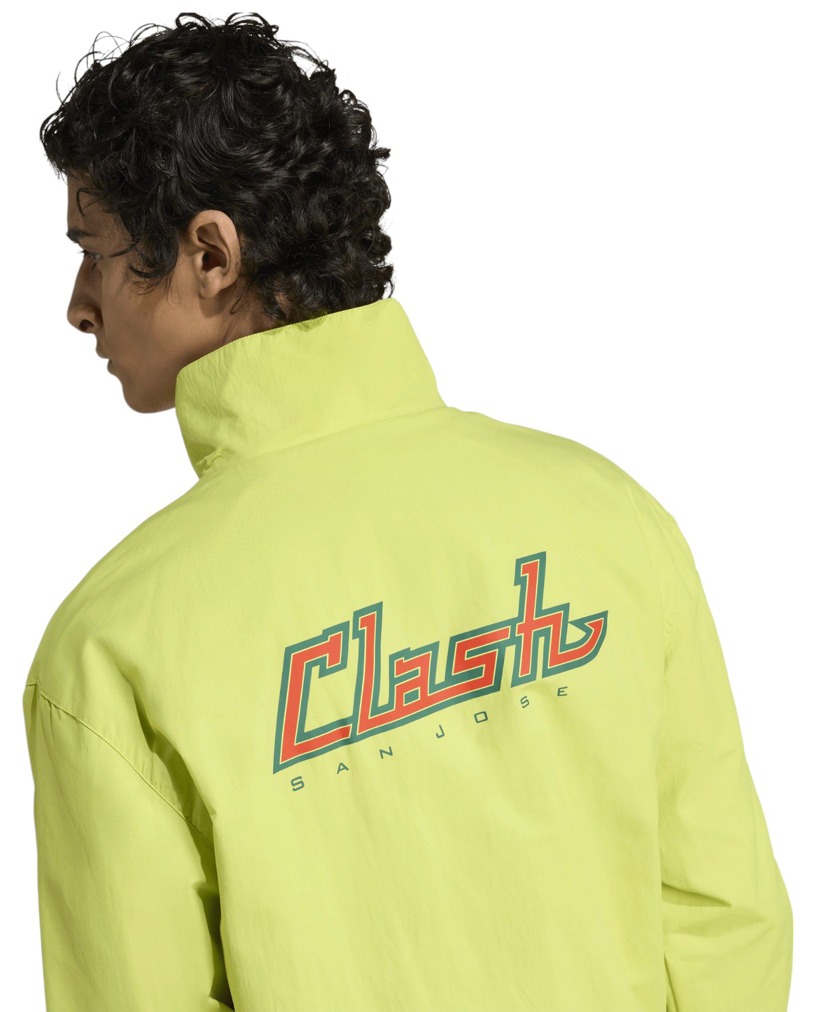 adidas Adult San Jose Earthquakes 2025 Yellow Prematch Jacket product image