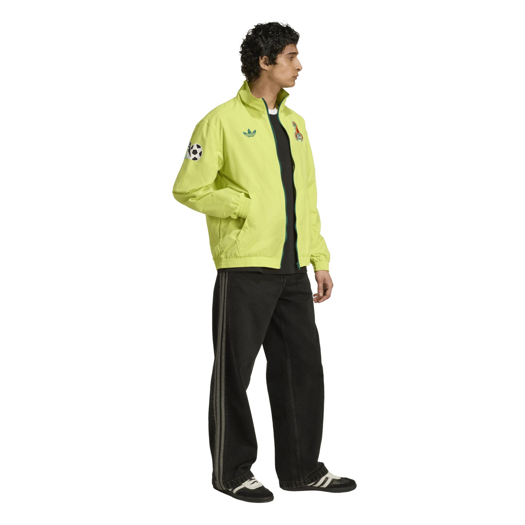 adidas Adult San Jose Earthquakes 2025 Yellow Prematch Jacket product image