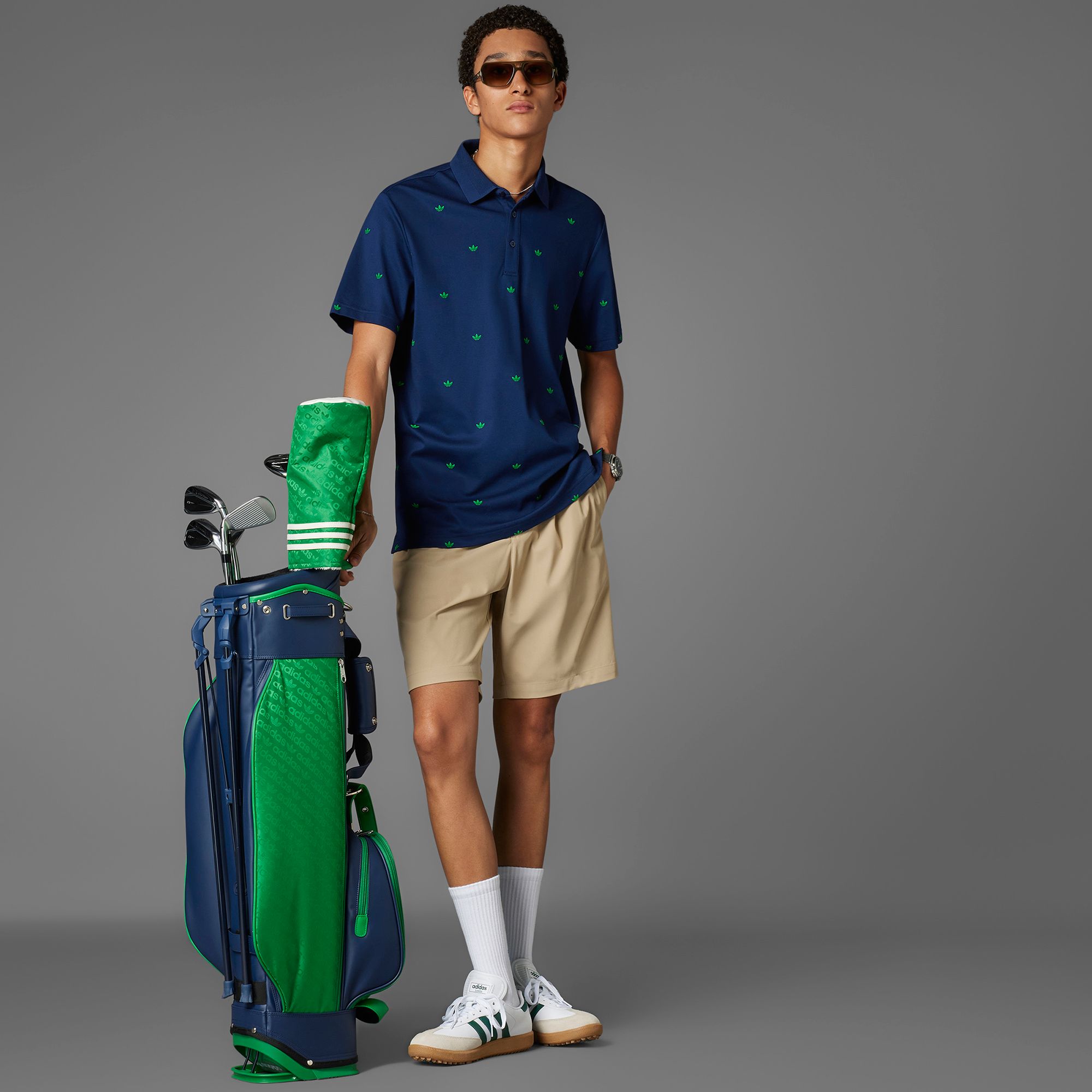 adidas Originals Men's Printed Trefoil Golf Polo product image