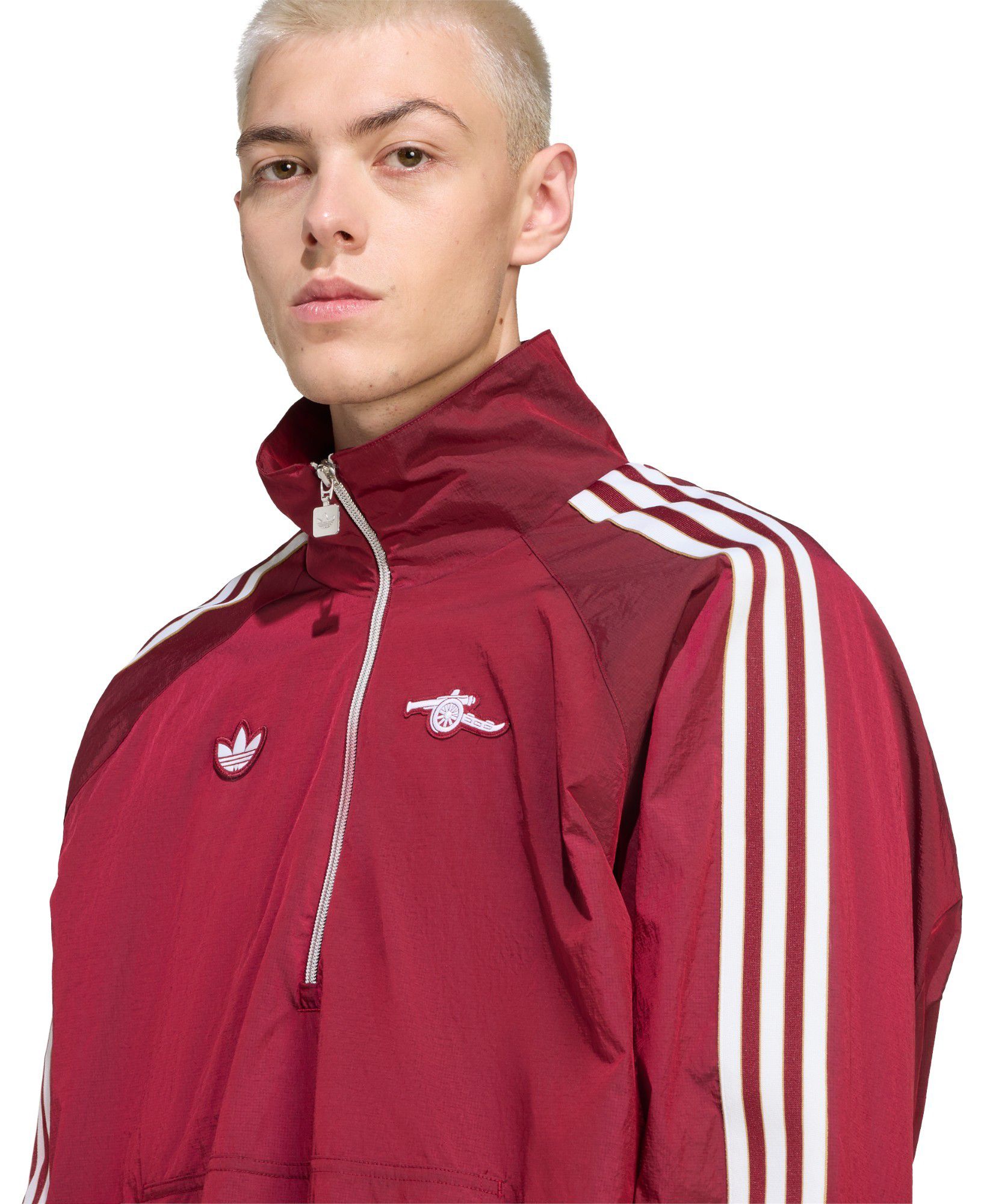 adidas Men's Aresenal 2025 Burgundy Third Full-Zip Vintage Jacket product image