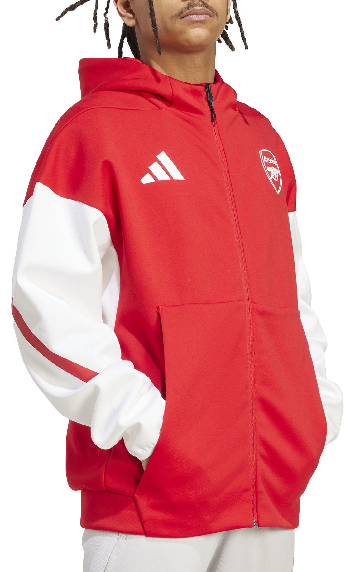 adidas Men's Arsenal 2025-26 Red Prematch Jacket product image