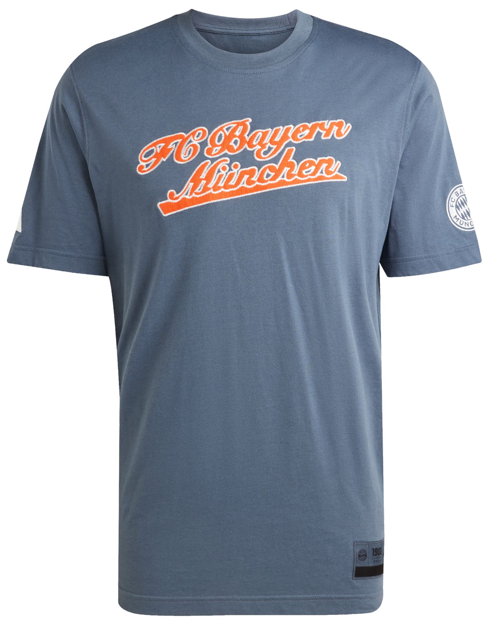 adidas Men's Bayern Munich Grey Wordmark T-Shirt product image