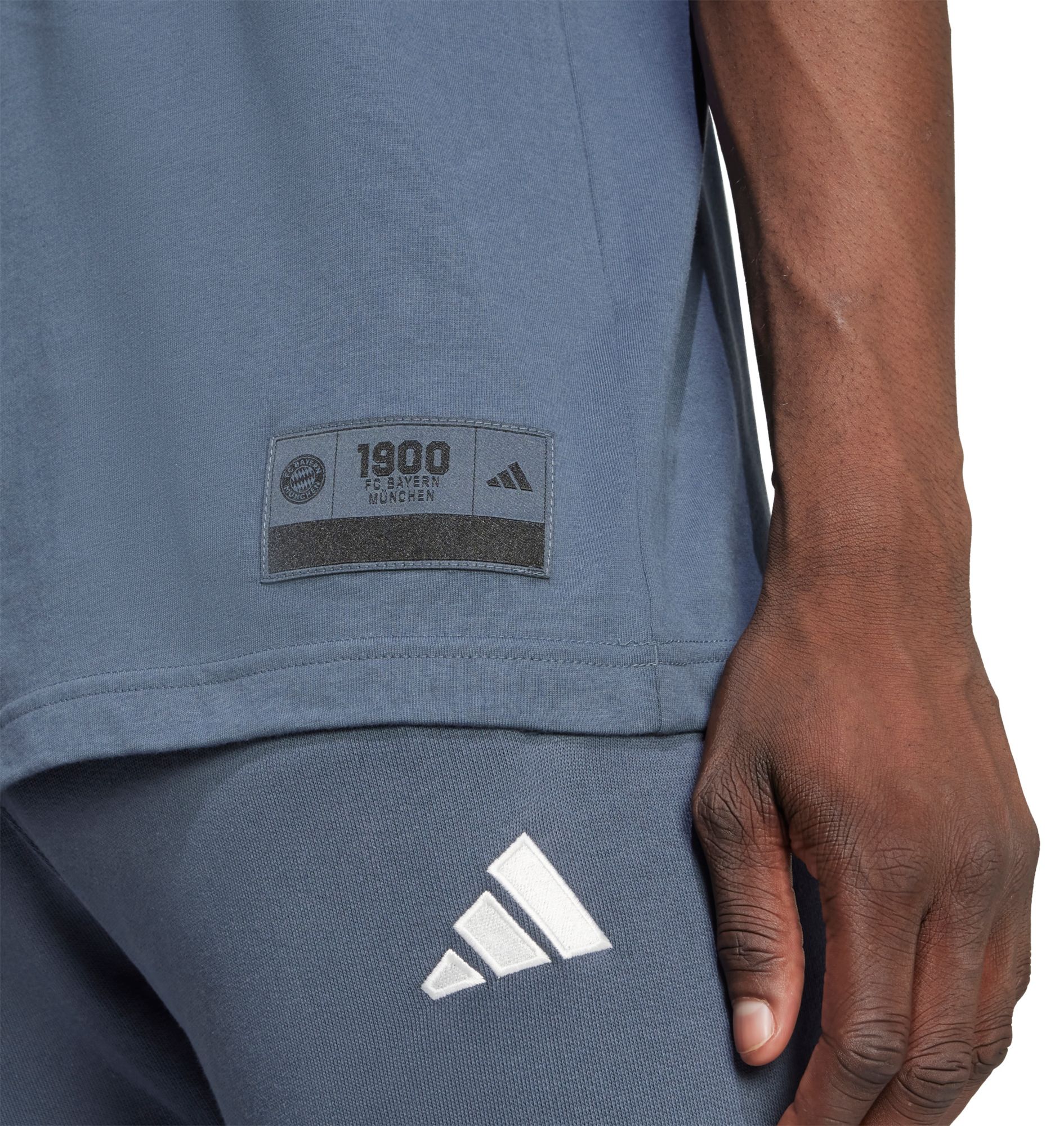 adidas Men's Bayern Munich Grey Wordmark T-Shirt product image