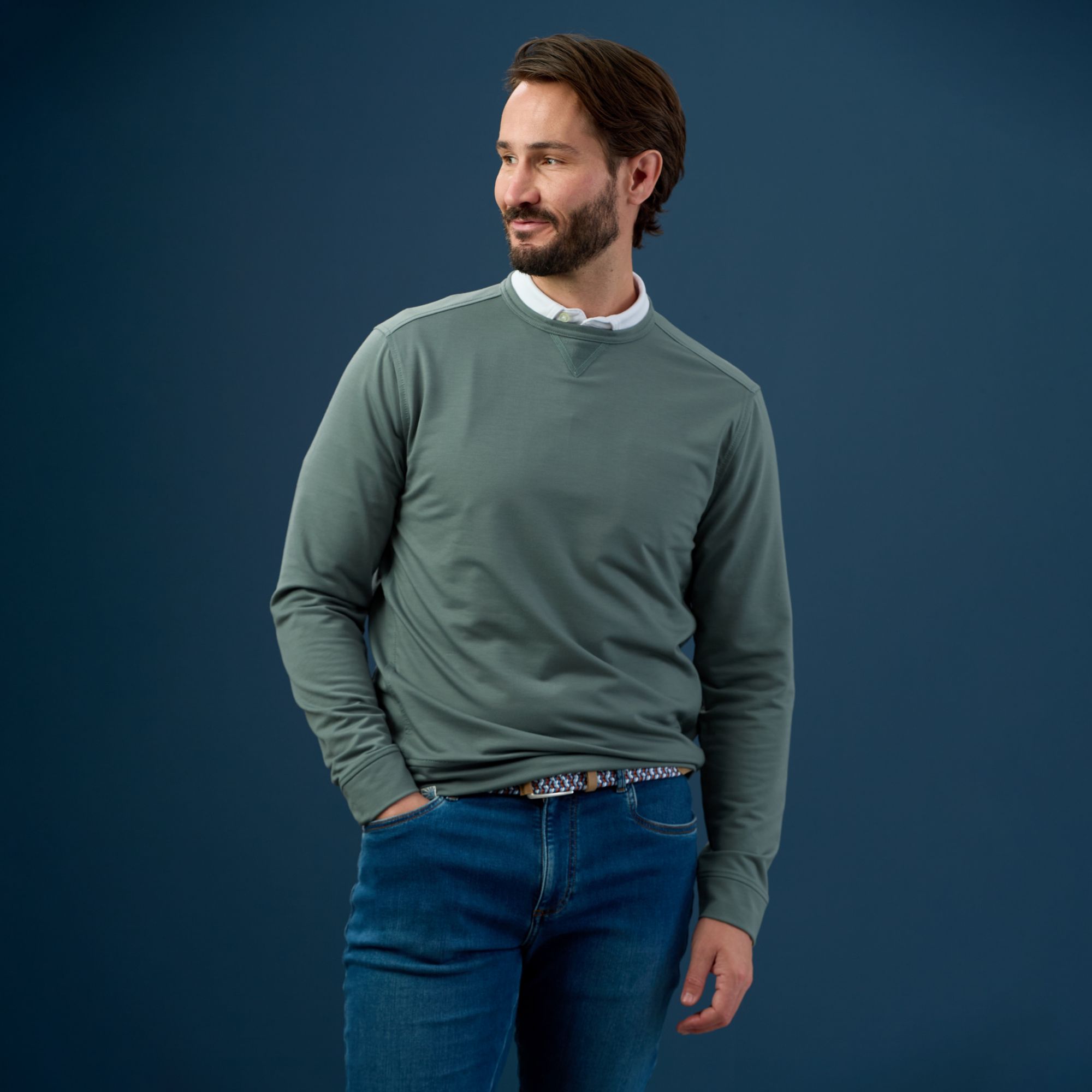 Johnnie-O Men's Willard Crewneck Golf Sweatshirt product image