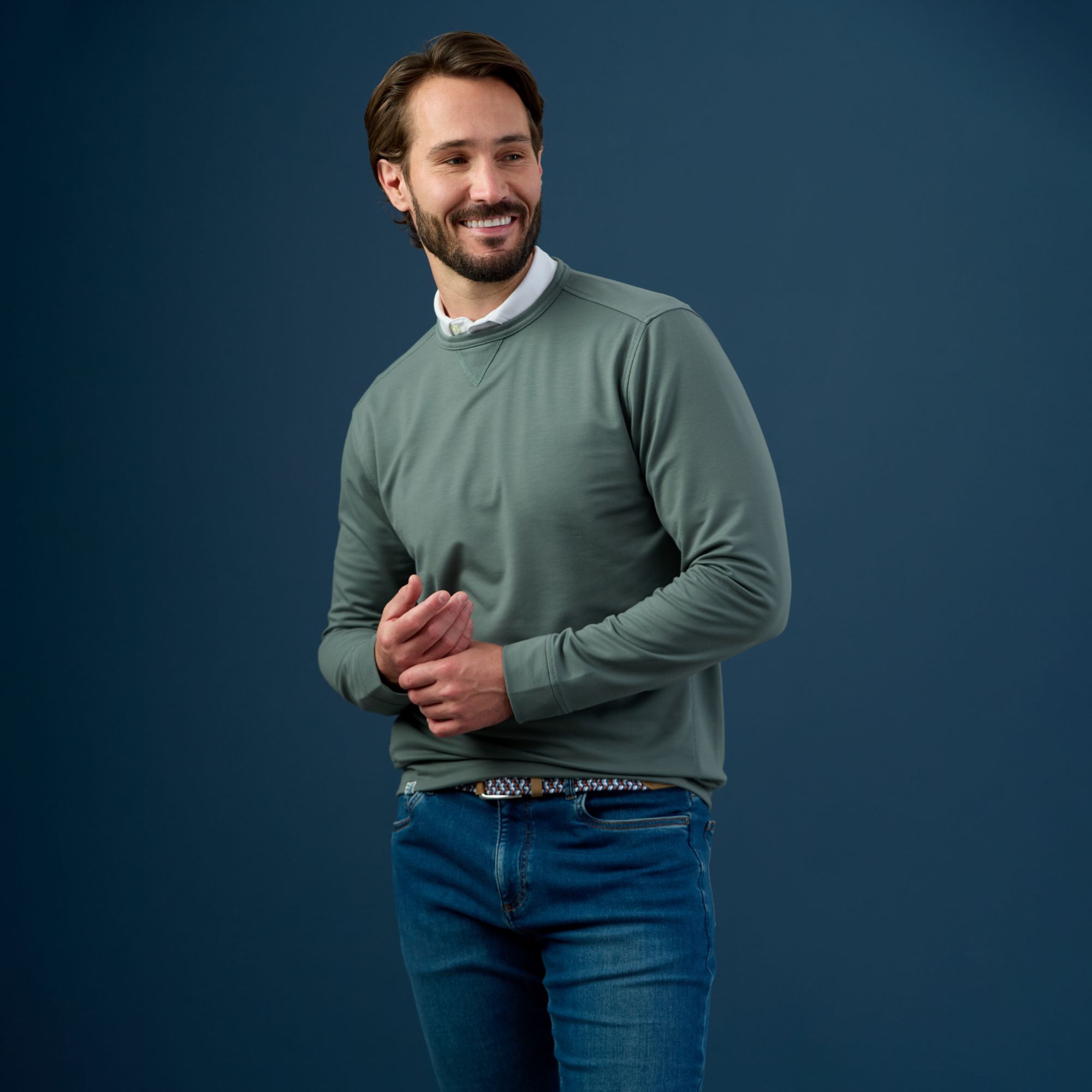 Johnnie-O Men's Willard Crewneck Golf Sweatshirt product image