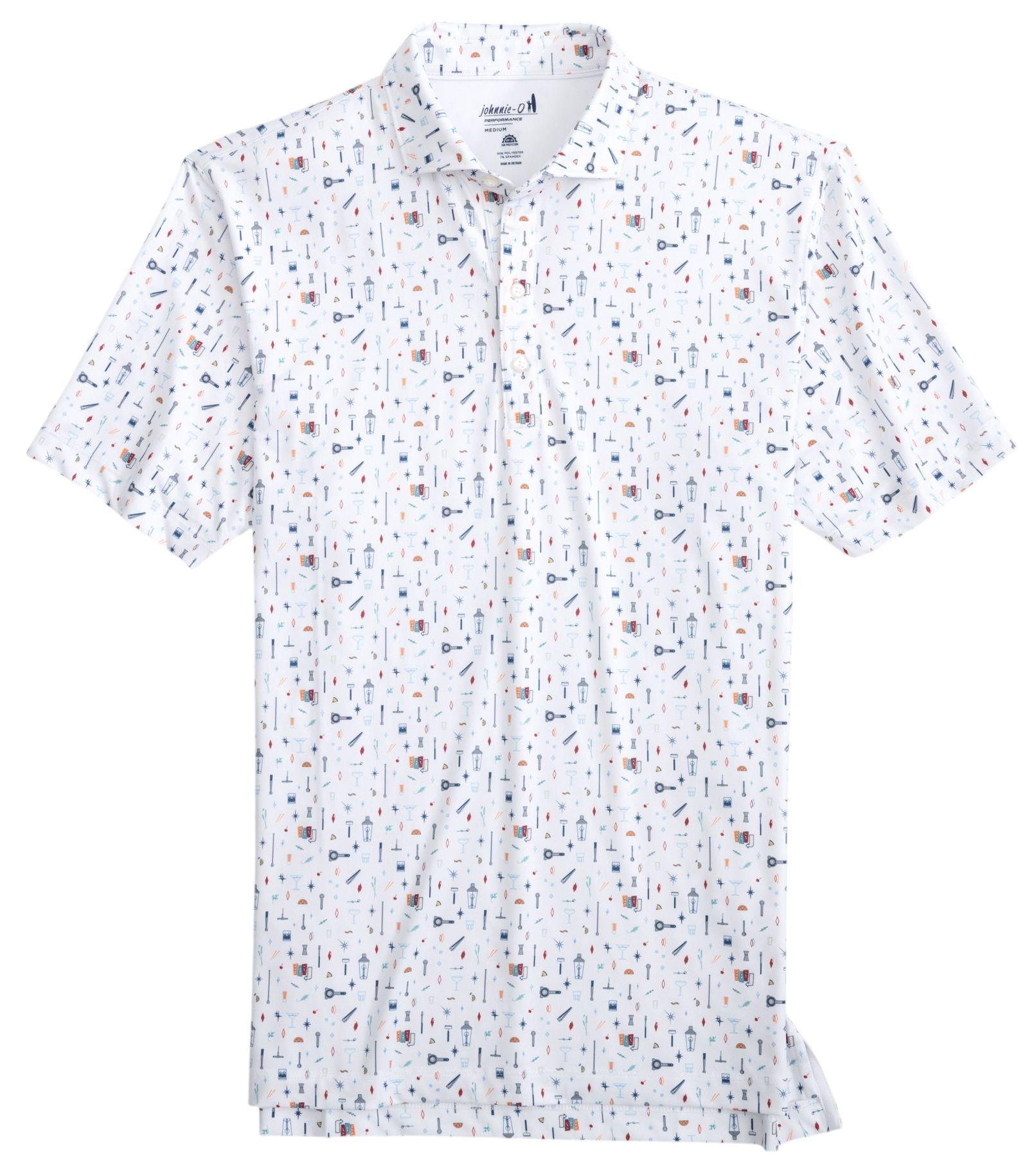 Johnnie-O Men's Bar Cart Performance Jersey Golf Polo product image