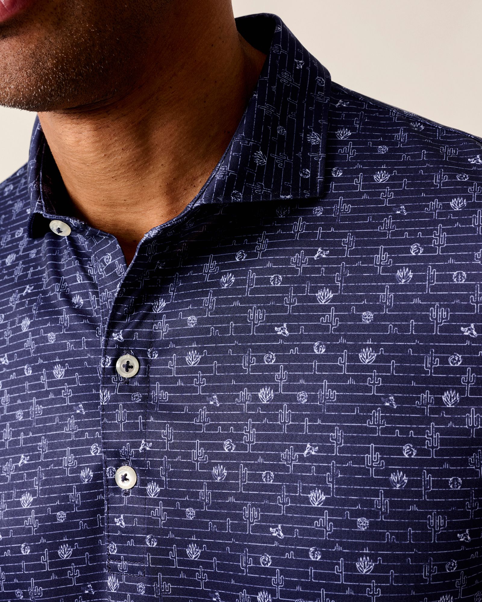 Johnnie-O Men's Tumbleweed Printed Performance Jersey Golf Polo product image