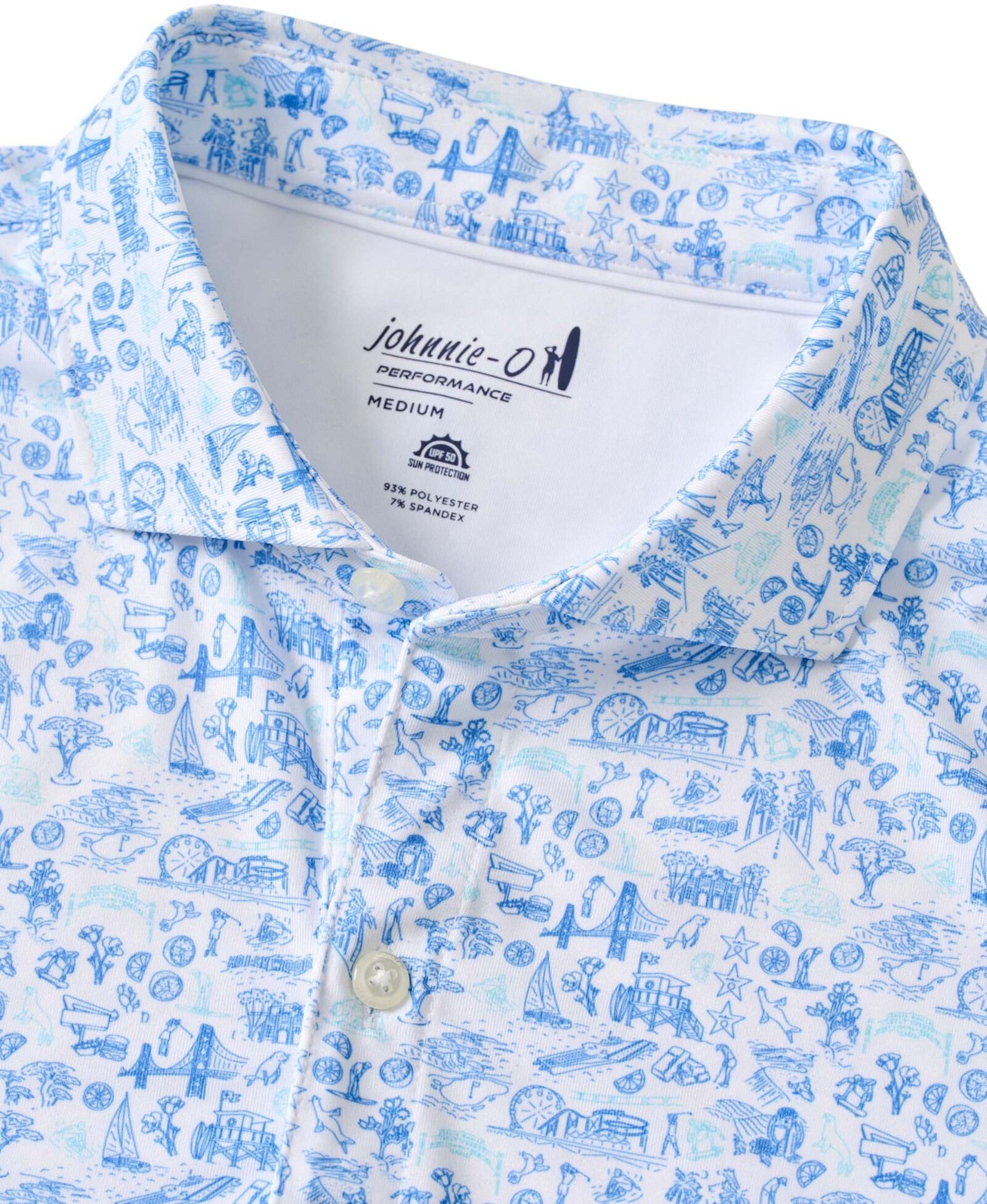 Johnnie-O Mens 20 Years of JO Performance Jersey Golf Polo product image