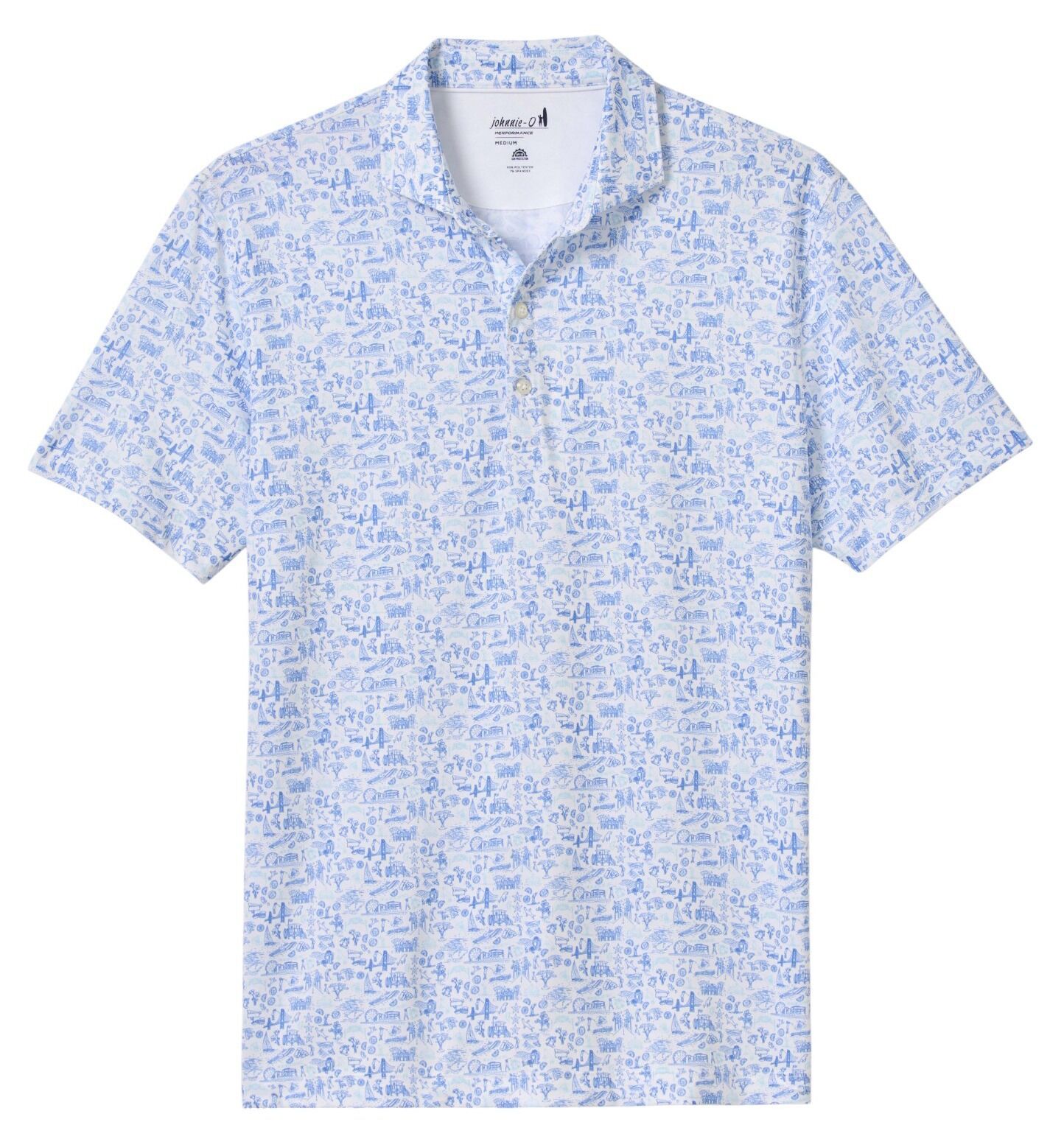 Johnnie-O Mens 20 Years of JO Performance Jersey Golf Polo product image