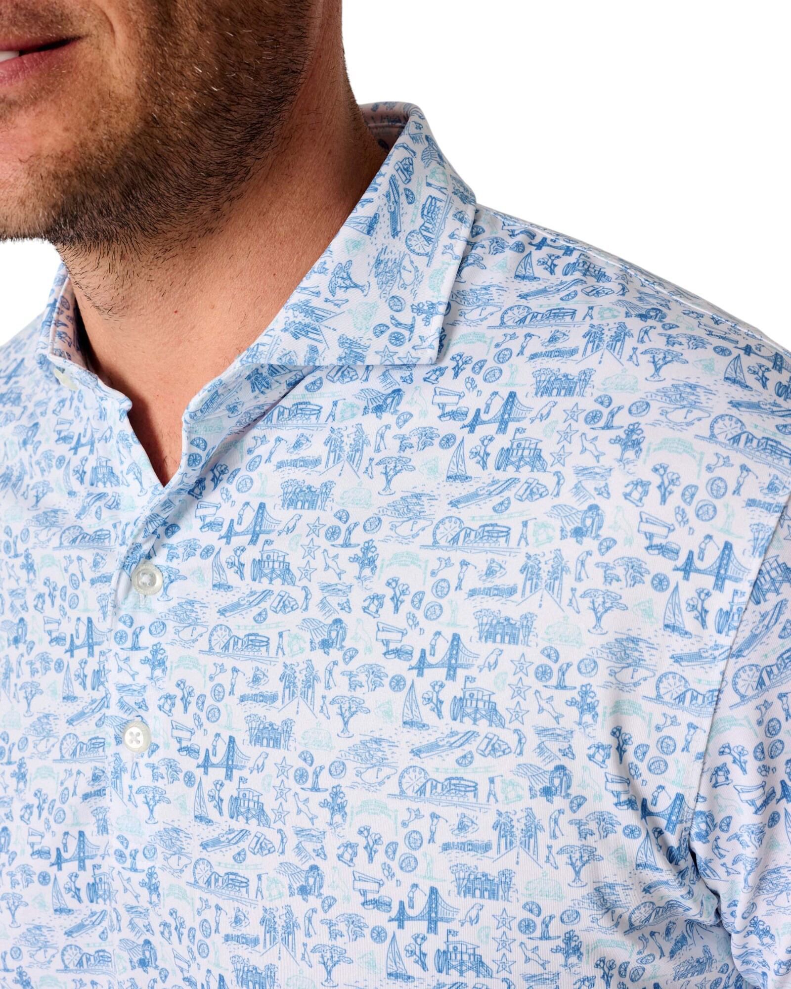 Johnnie-O Mens 20 Years of JO Performance Jersey Golf Polo product image