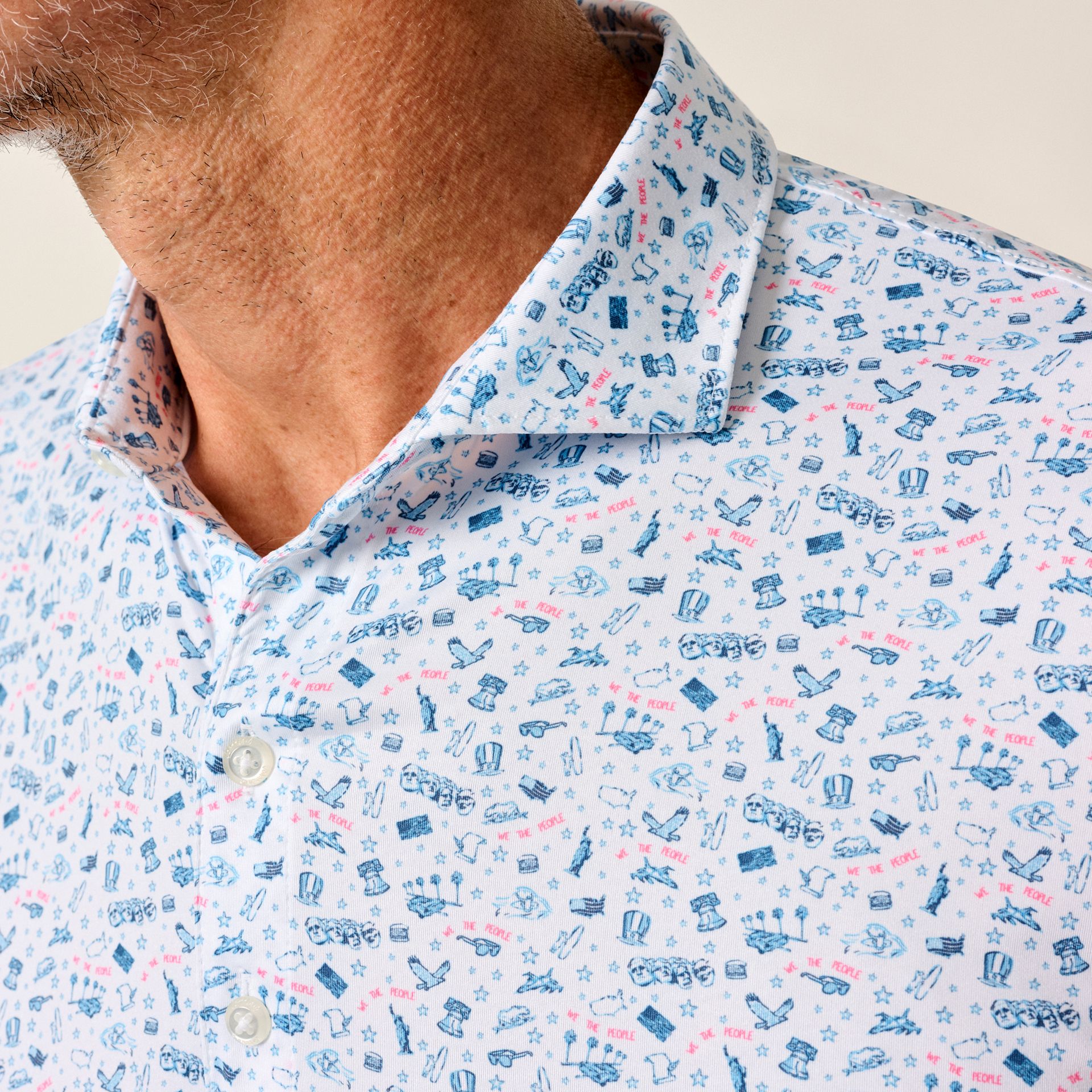 Johnnie-O Men's Merica Short Sleeve Performance Golf Polo product image