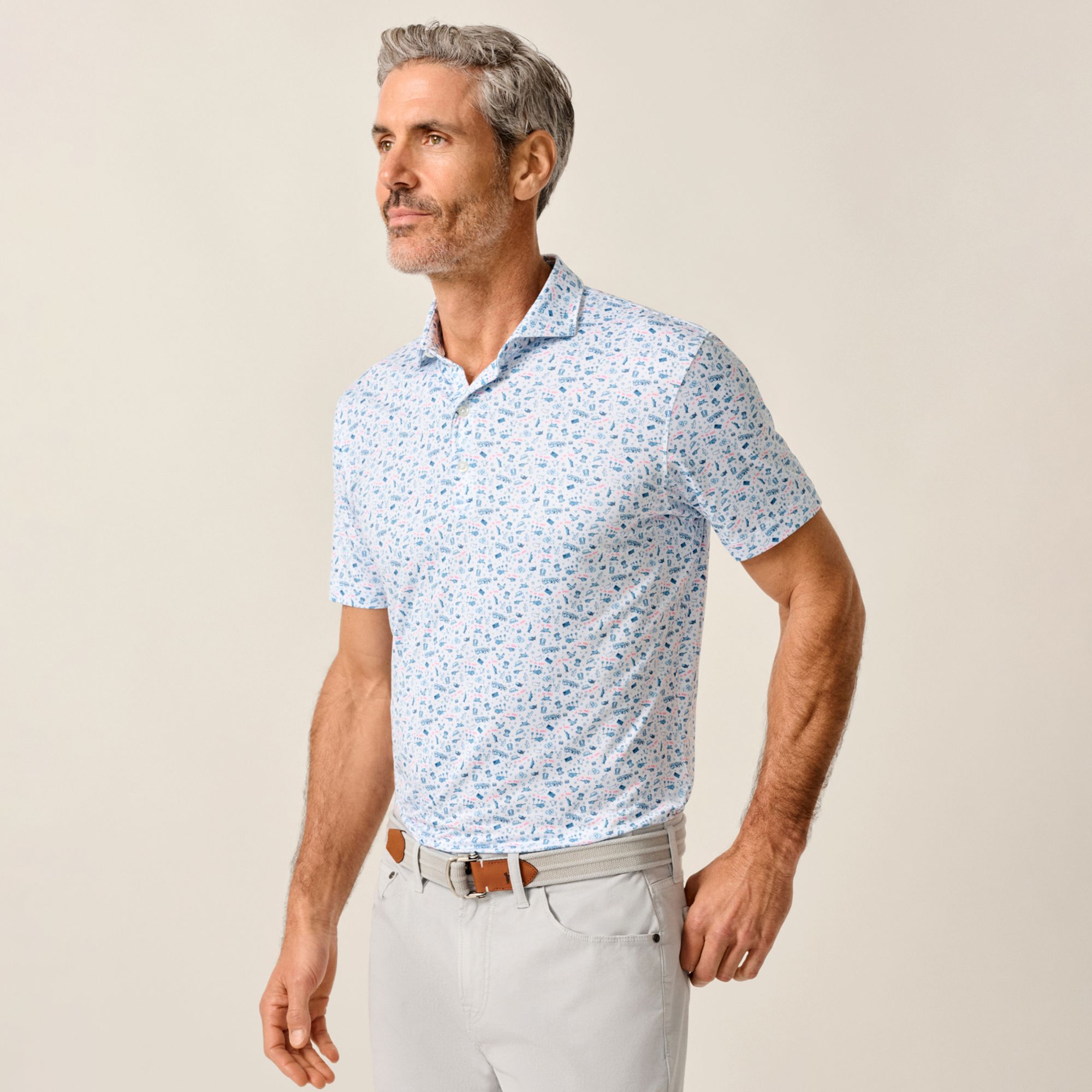 Johnnie-O Men's Merica Short Sleeve Performance Golf Polo product image