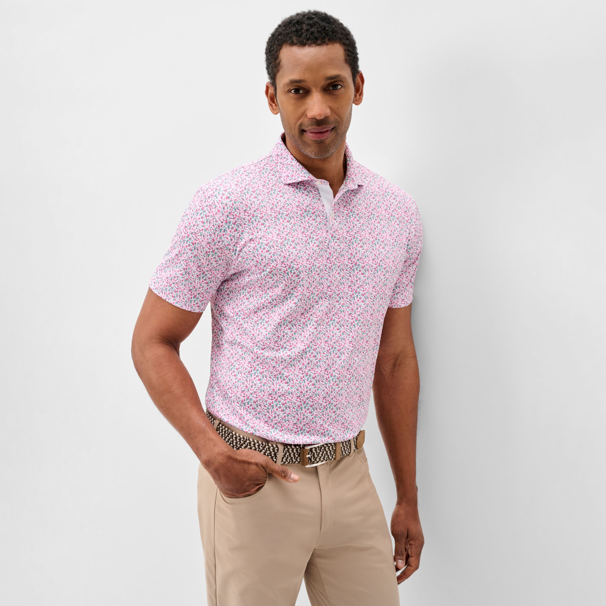 Johnnie-O Men's Bloom Neat Performance Mesh Golf Polo product image