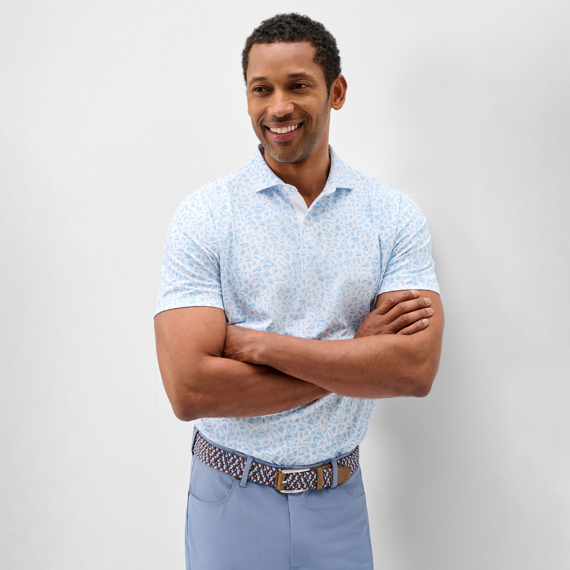Johnnie-O Men's Cabo Breaks Performance Mesh Golf Polo product image