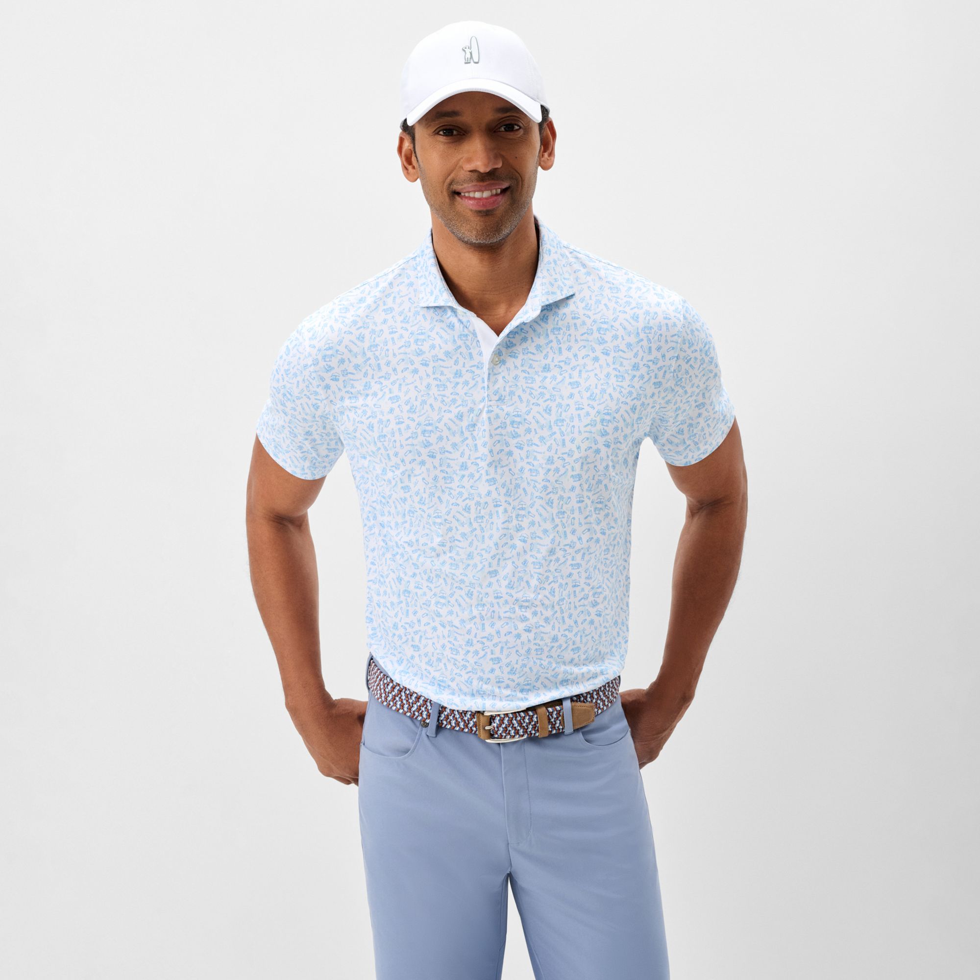 Johnnie-O Men's Cabo Breaks Performance Mesh Golf Polo product image