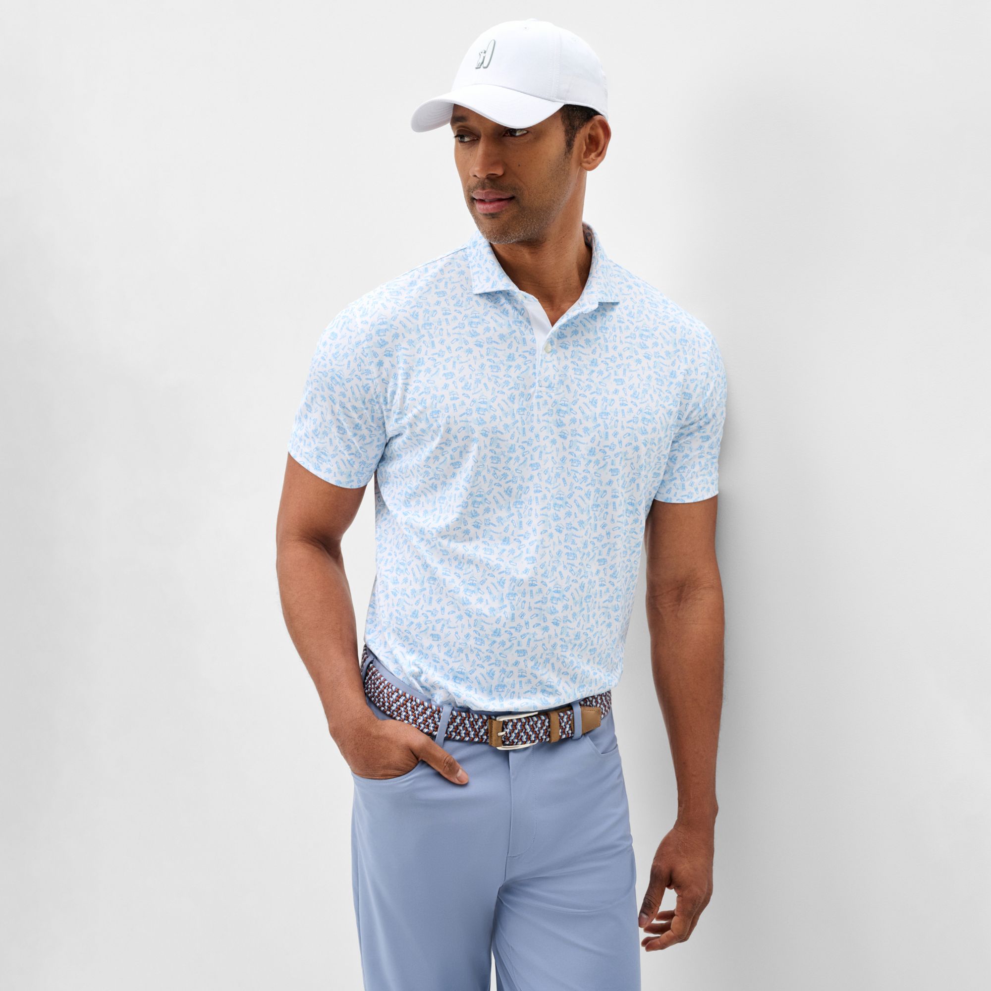 Johnnie-O Men's Cabo Breaks Performance Mesh Golf Polo product image