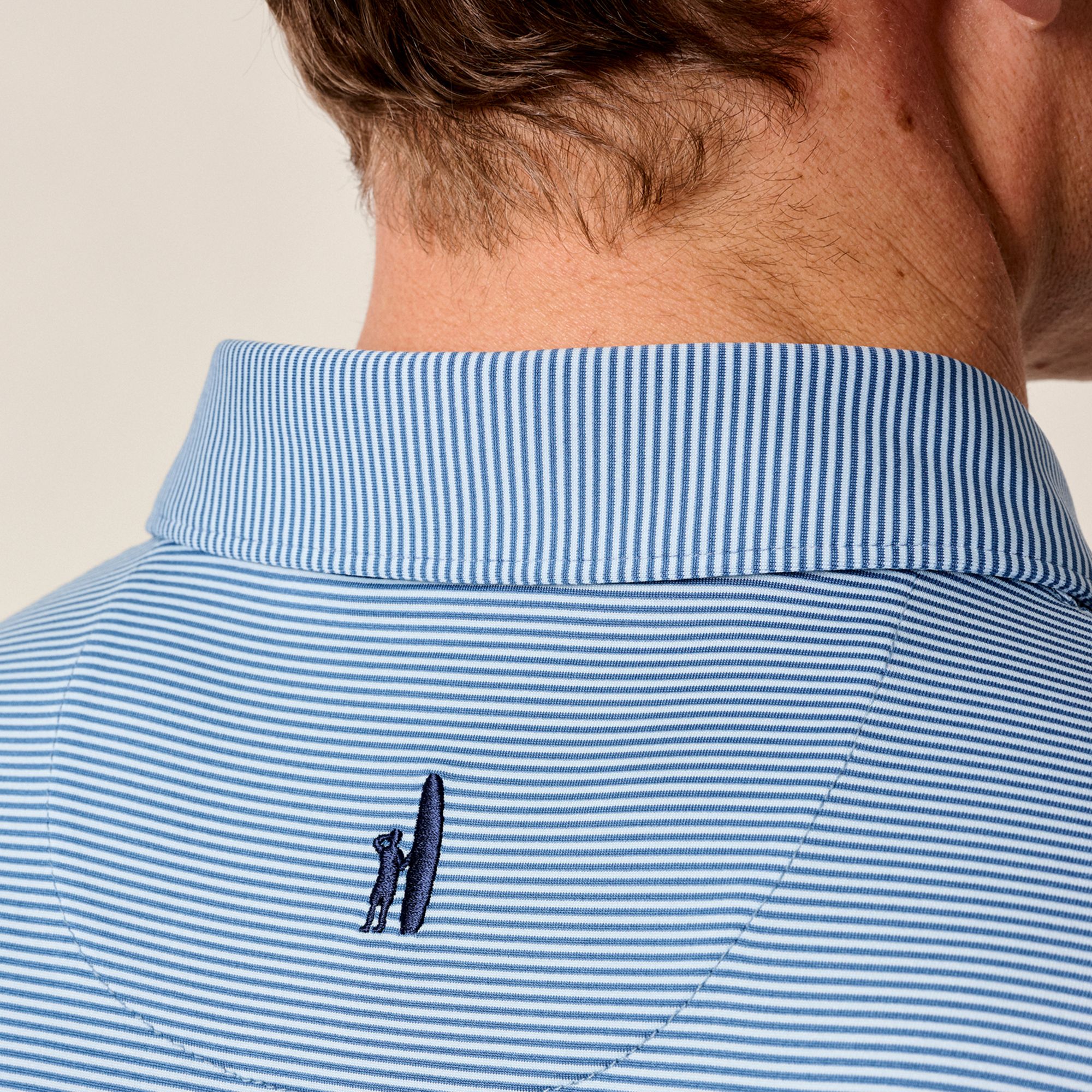 Johnnie-O Men's Lyndonn Stripe Performance Jersey Golf Polo product image