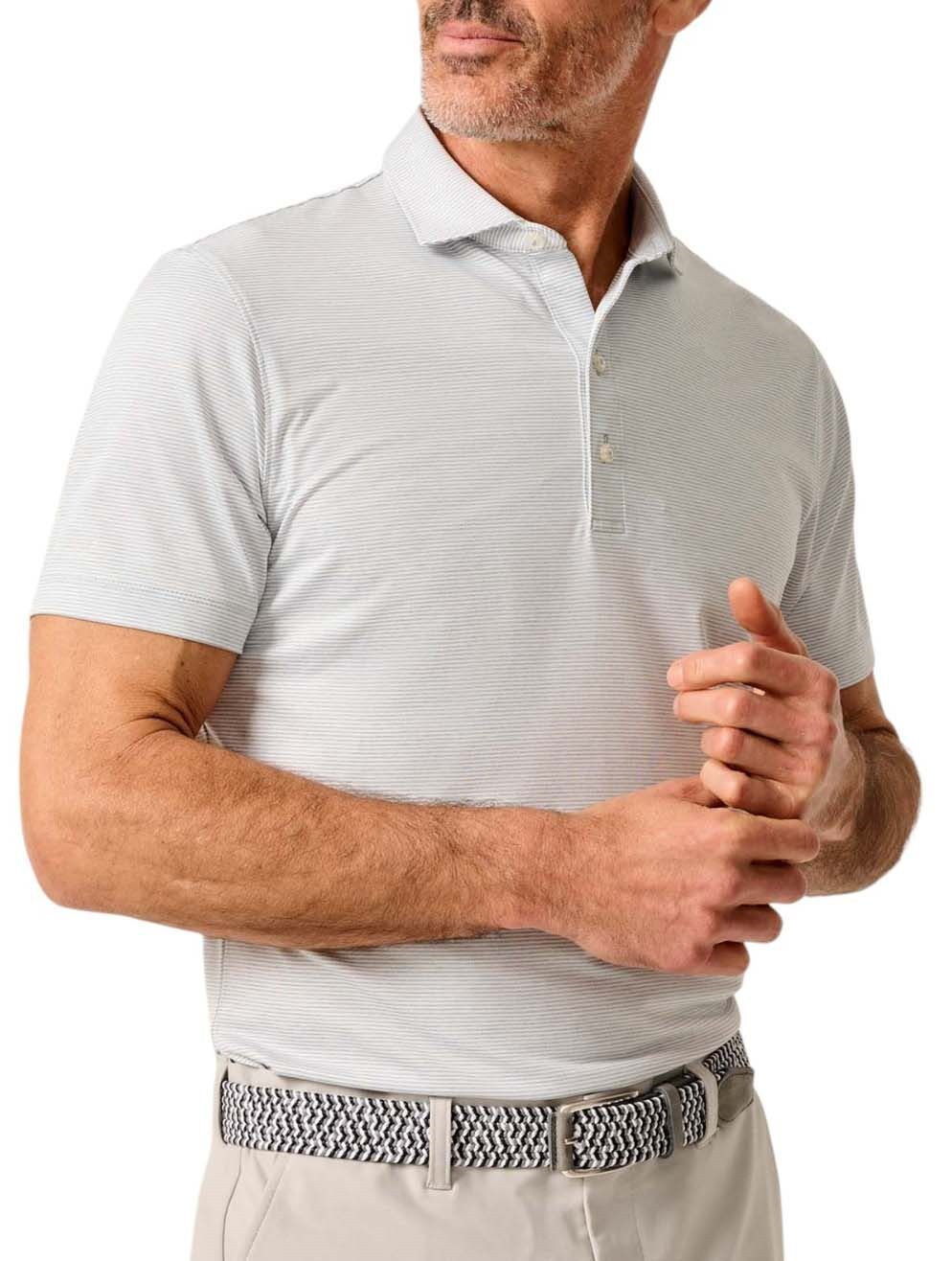 Johnnie-O Men's Lyndonn Stripe Performance Jersey Golf Polo product image