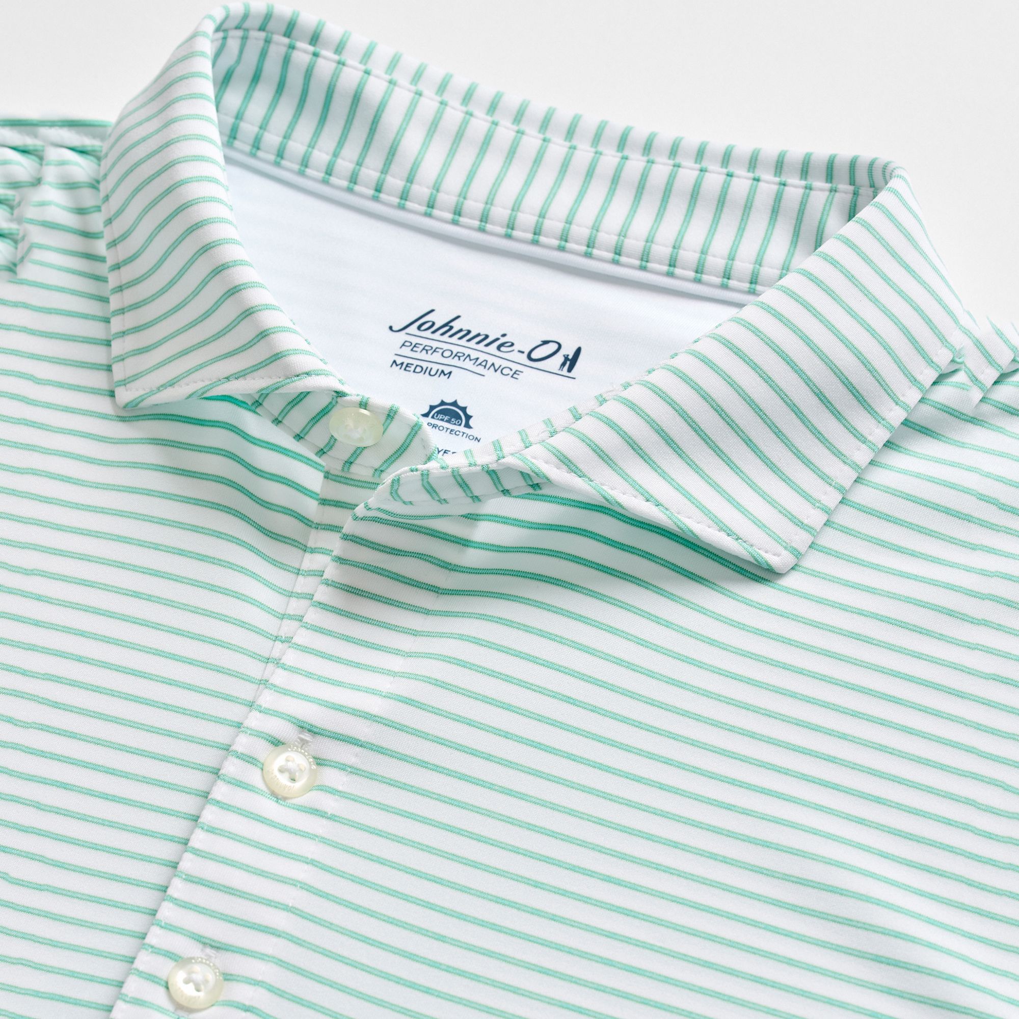 Johnnie-O Men's Michael Stripe Performance Jersey Golf Polo product image