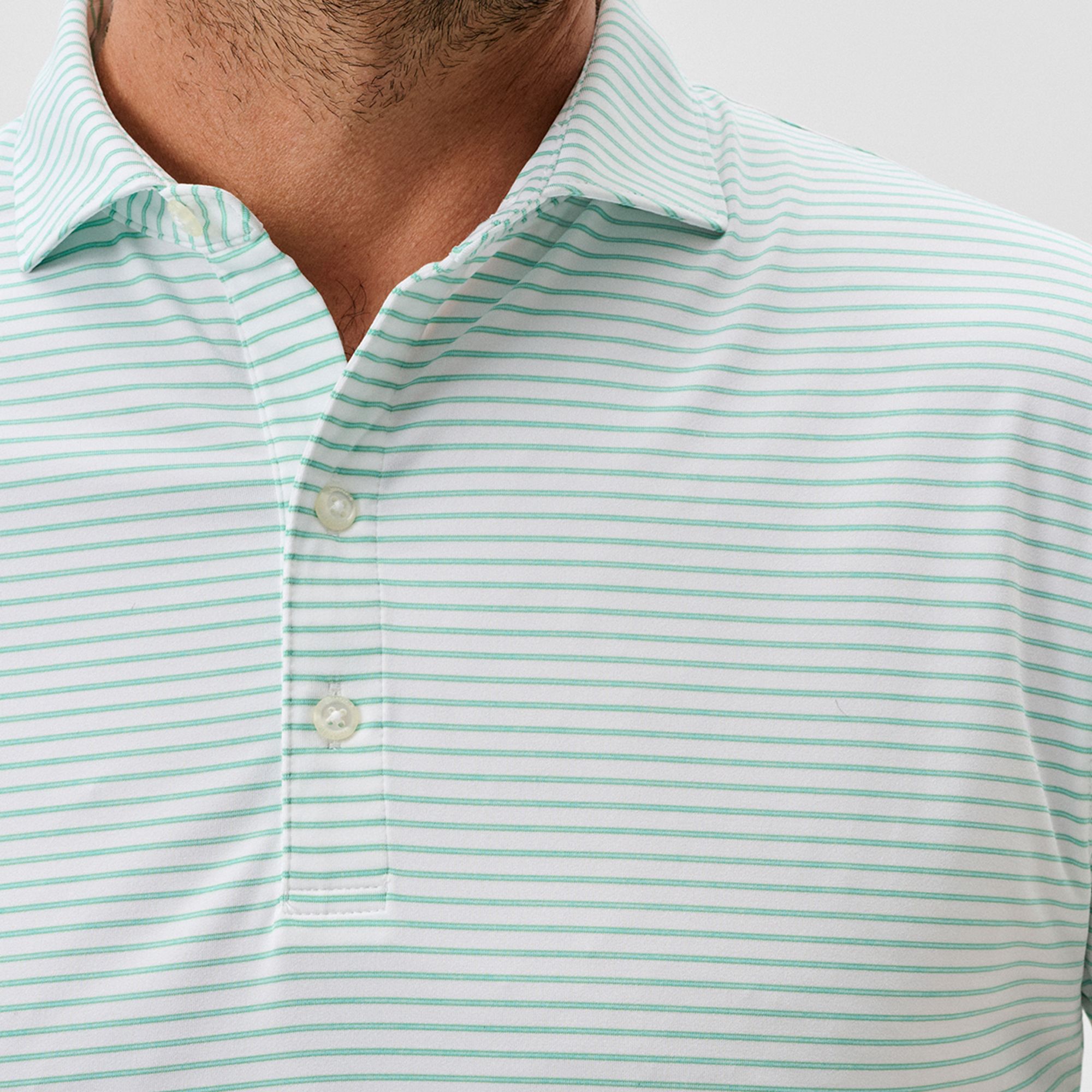 Johnnie-O Men's Michael Stripe Performance Jersey Golf Polo product image