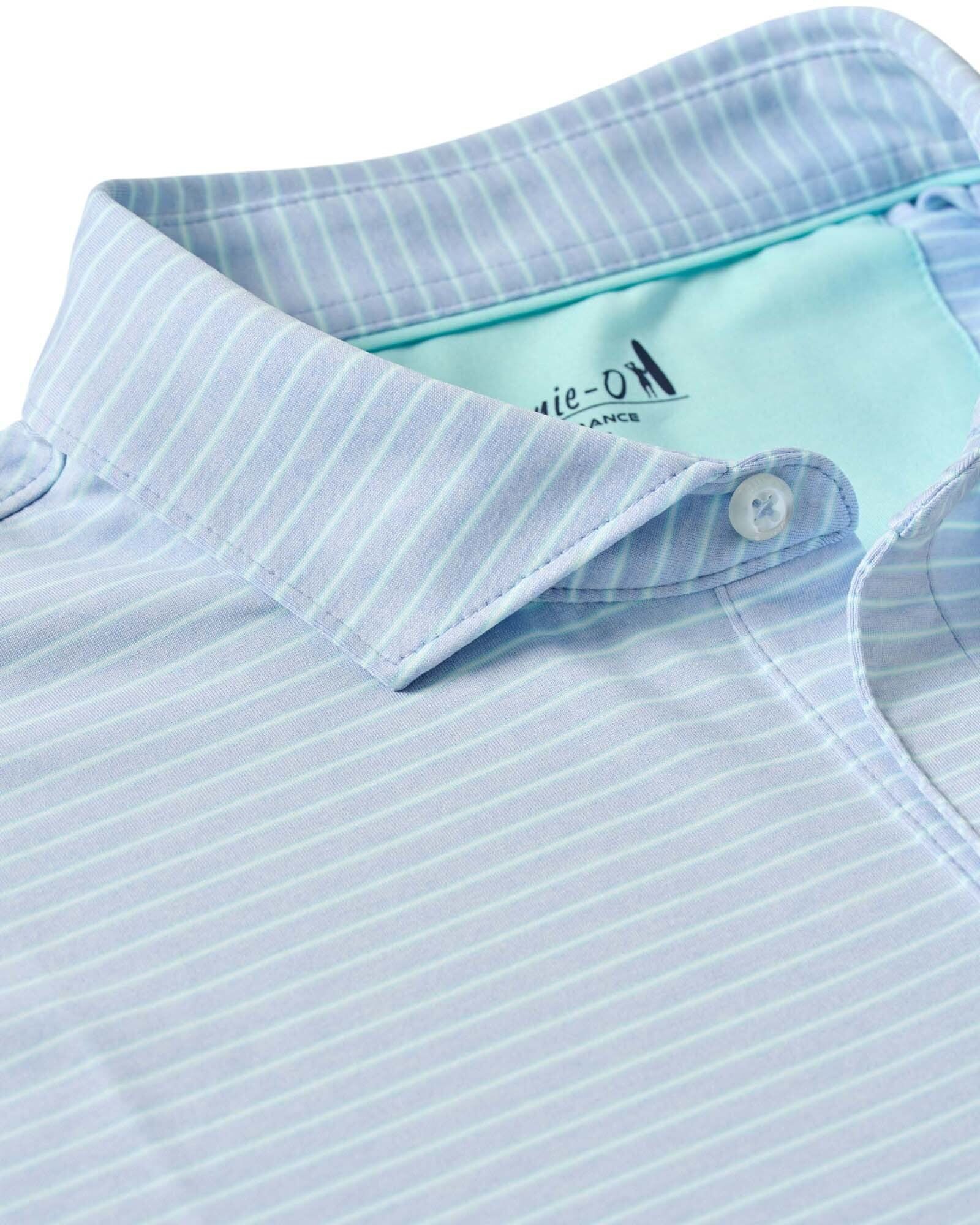 Johnnie-O Men's Michael Stripe Performance Jersey Golf Polo product image