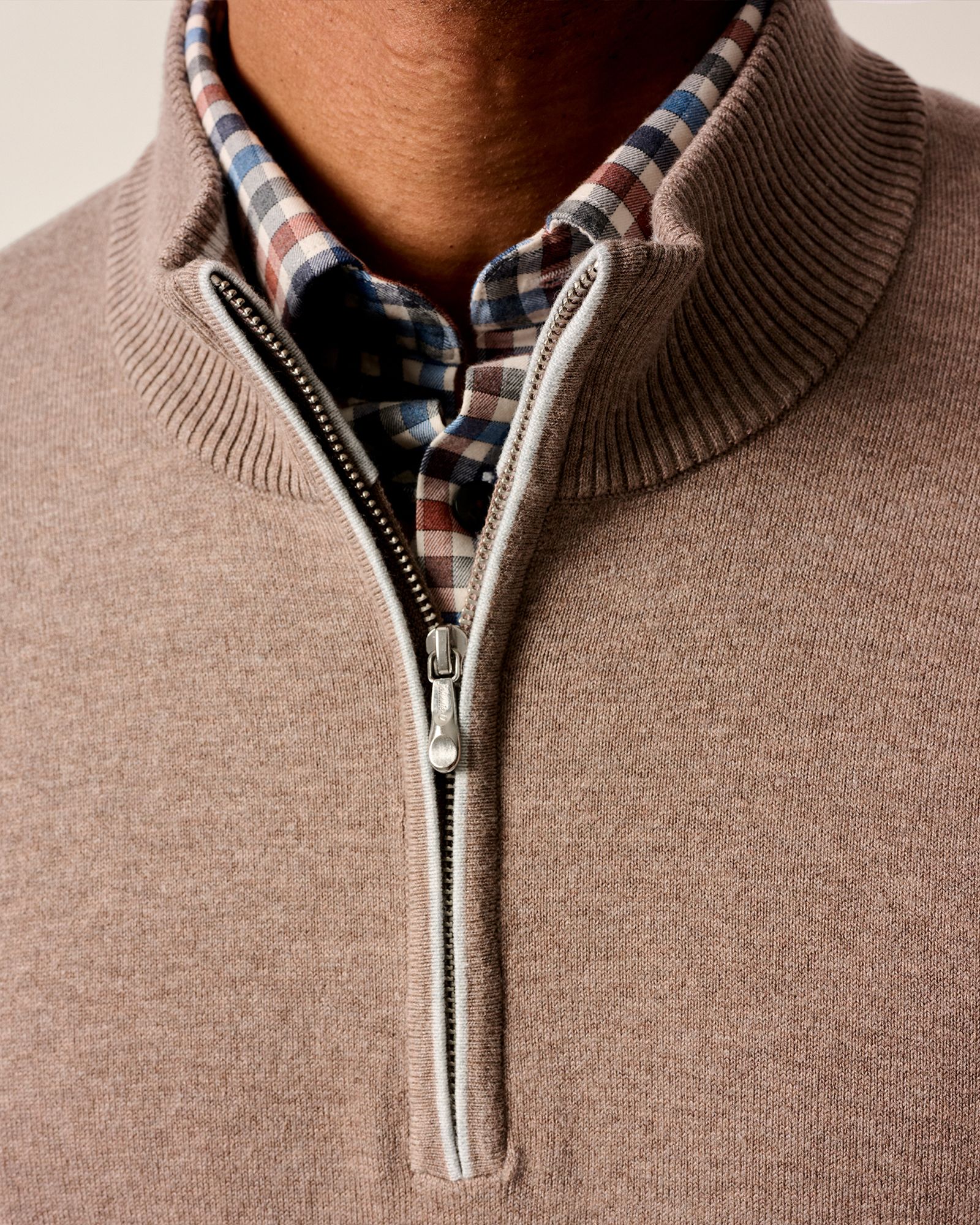 Johnnie-O Men's Desmond Plaited ¼ Zip Golf Sweater product image